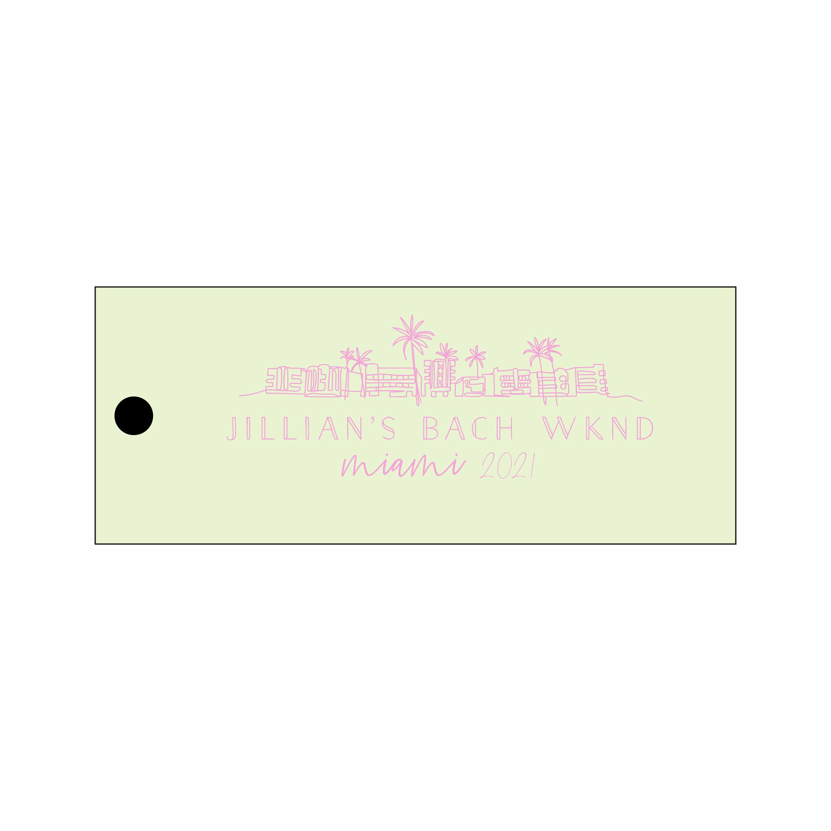 miami Personalized Gift Tags