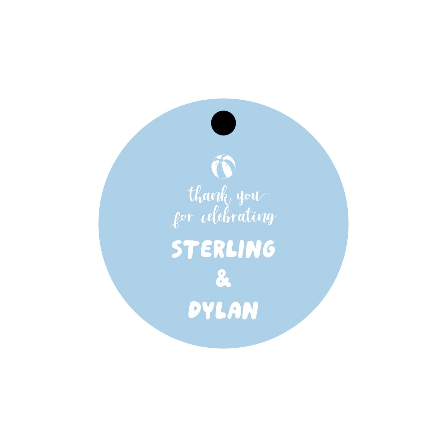 poppy crest personalized gift tags