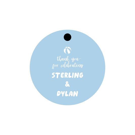 poppy crest personalized gift tags