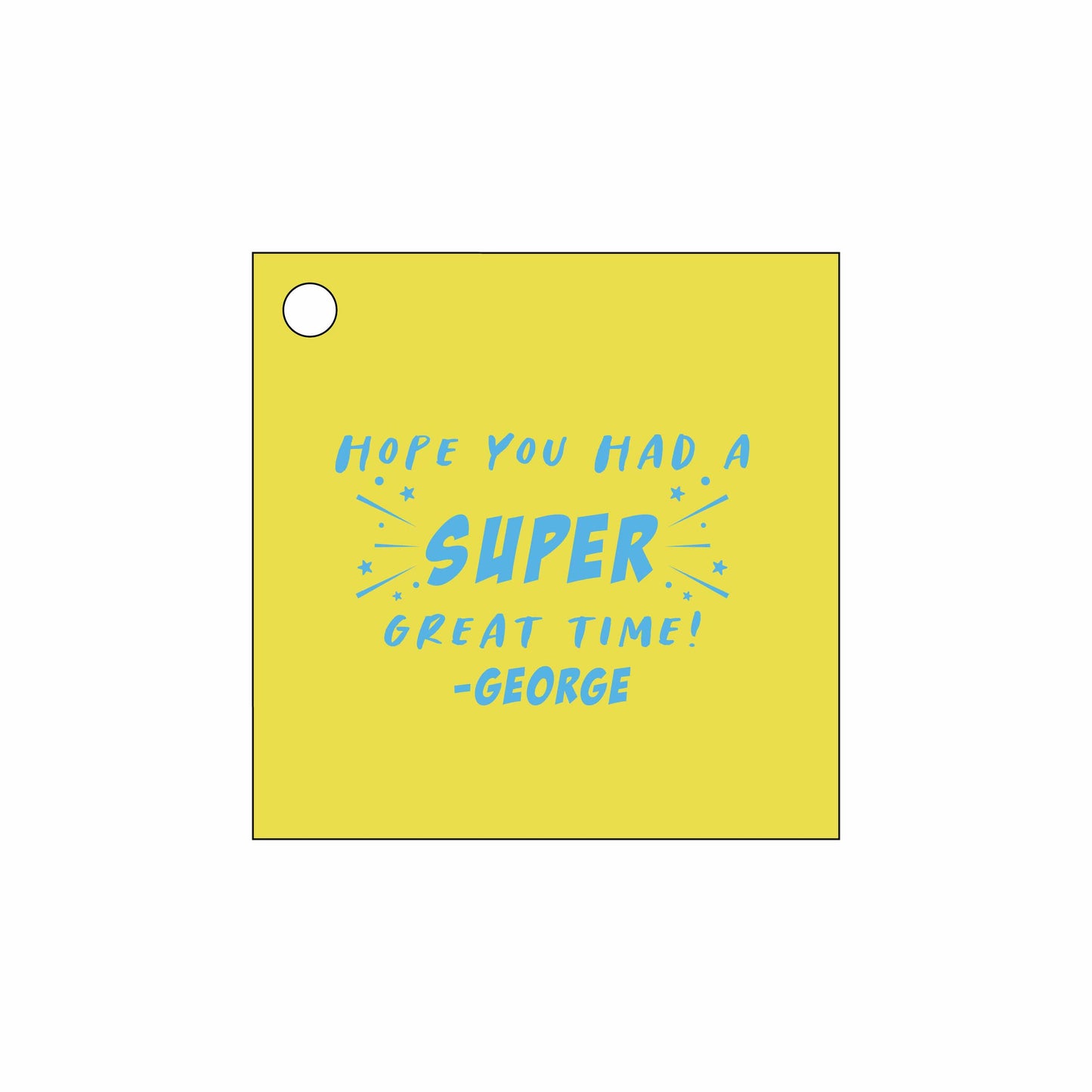 superhero  Personalized Gift Tags