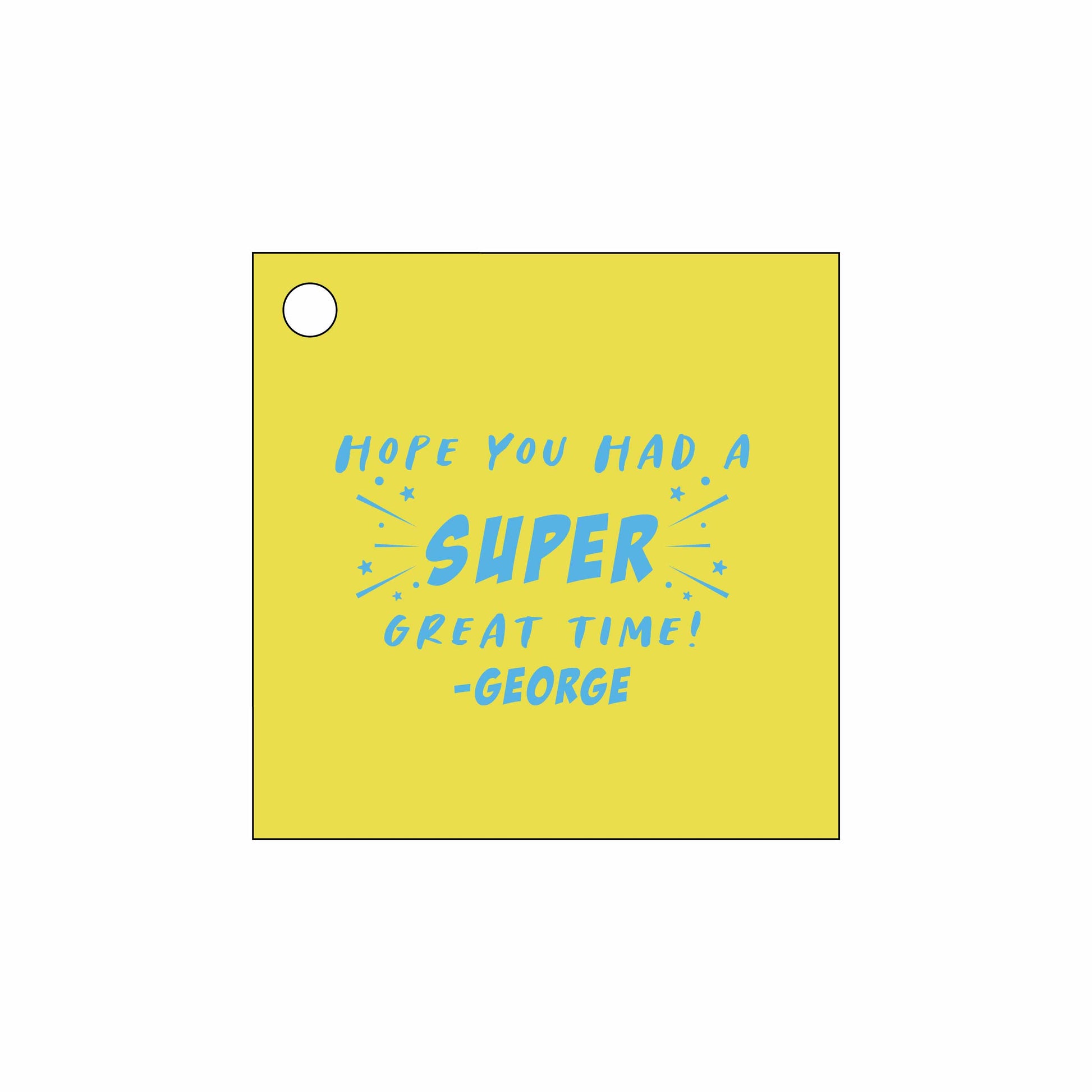 superhero  Personalized Gift Tags