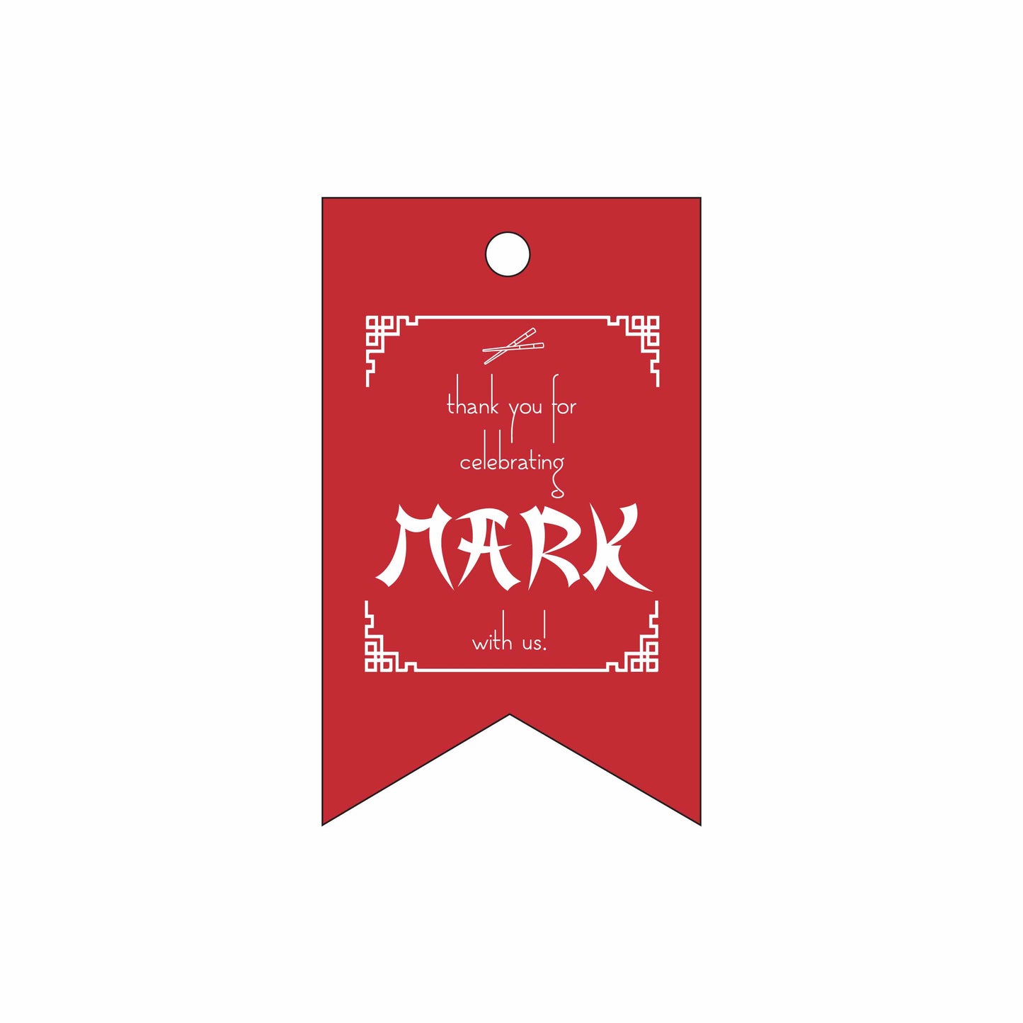 sushi, sake, hibachi green Personalized Gift Tags