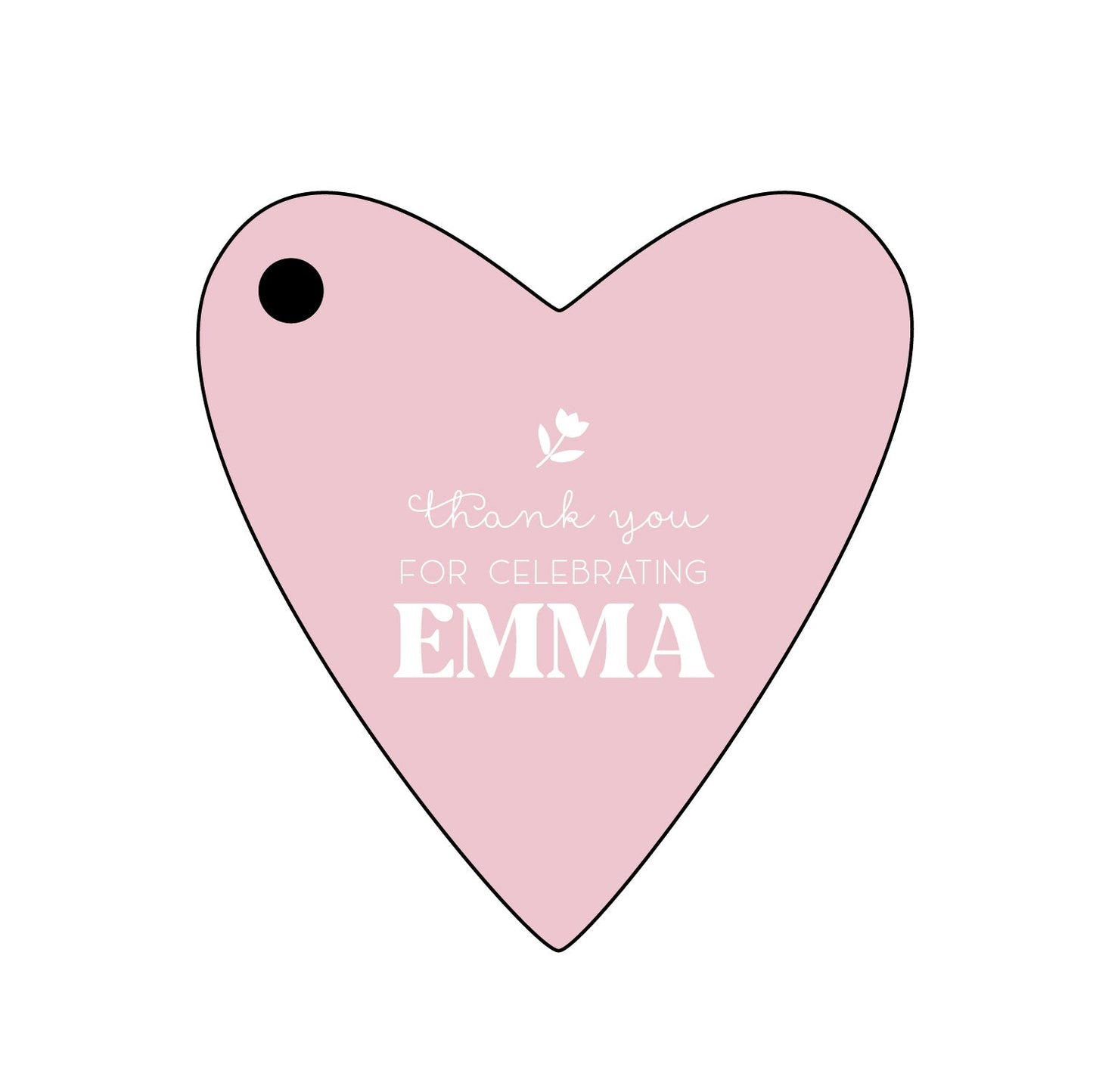 tulip personalized gift tags