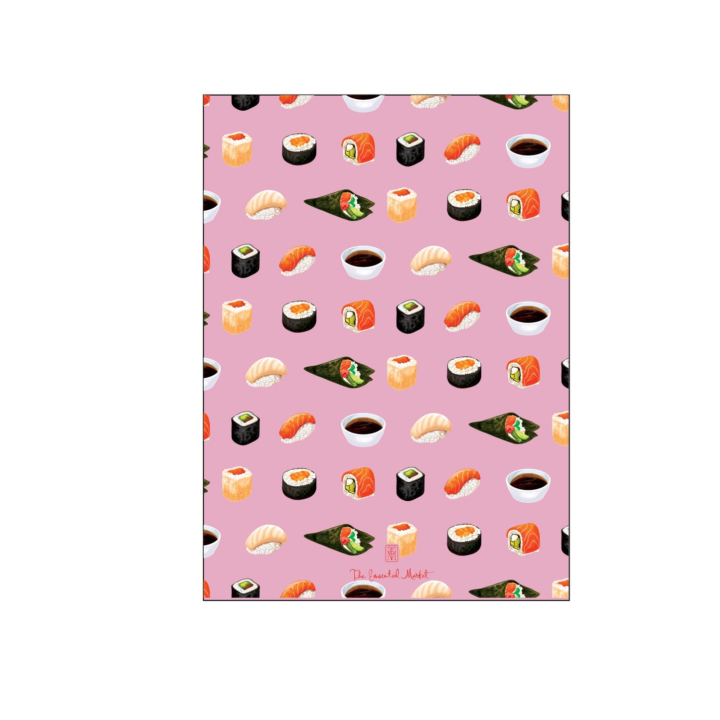 sushi, sake, hibachi pink | invitation