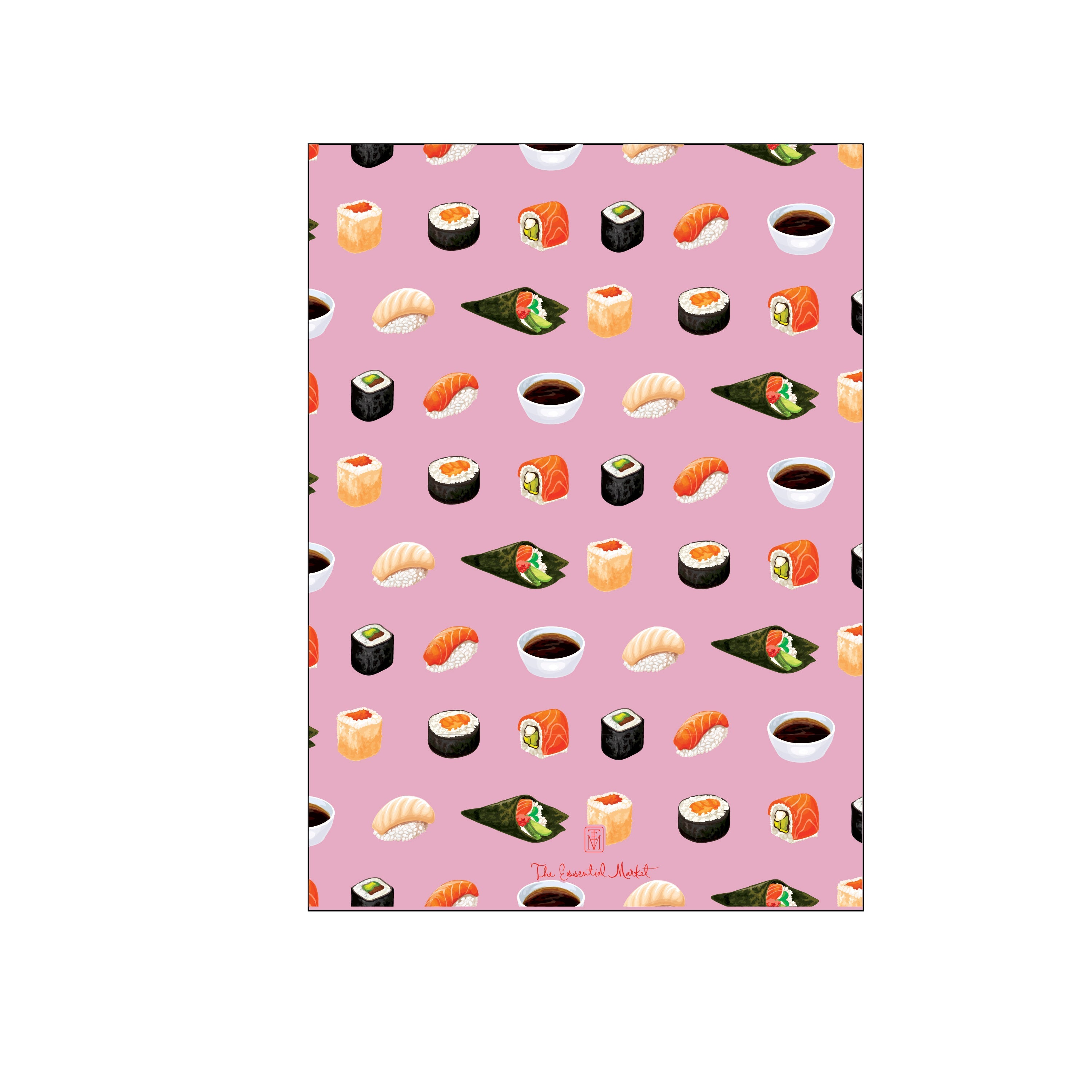 sushi, sake, hibachi pink | invitation