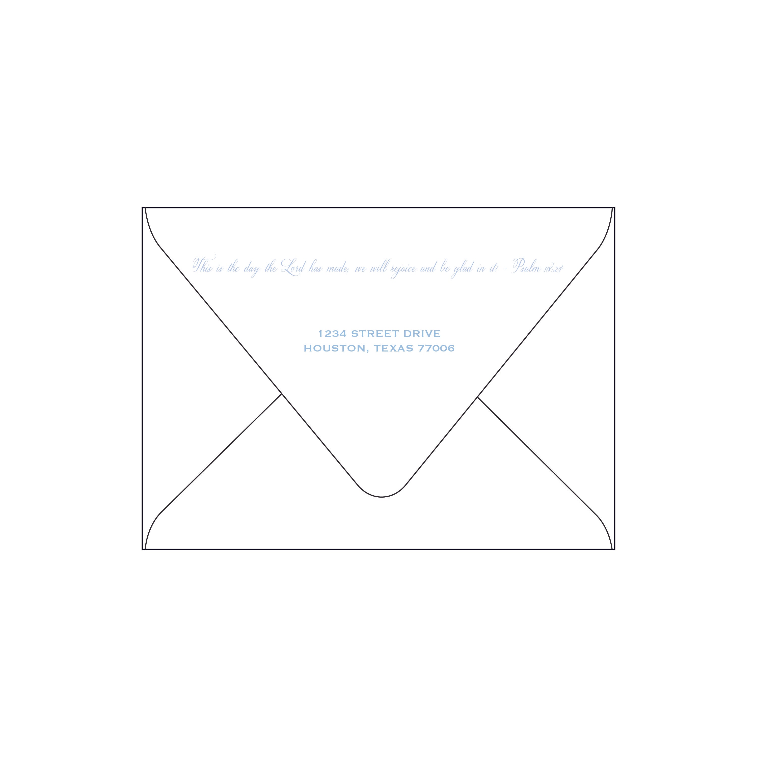 bird cross blue | invitation | specialty printing