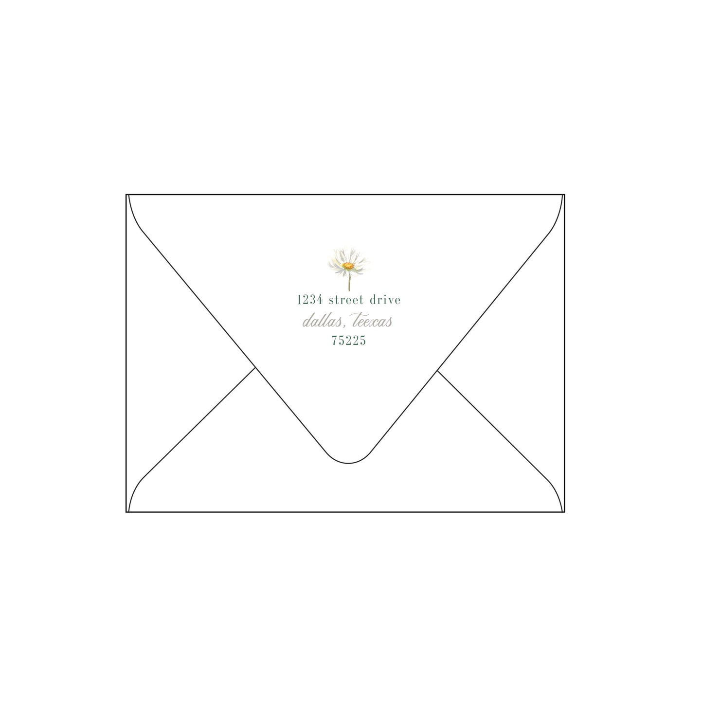 green and white | invitation