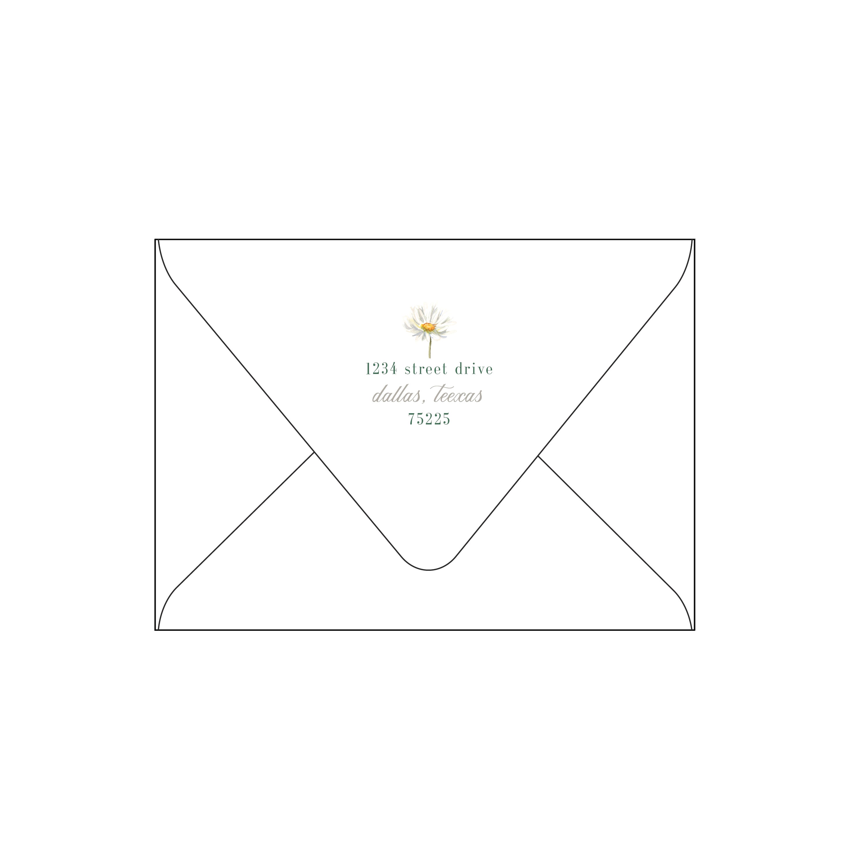 green and white | invitation