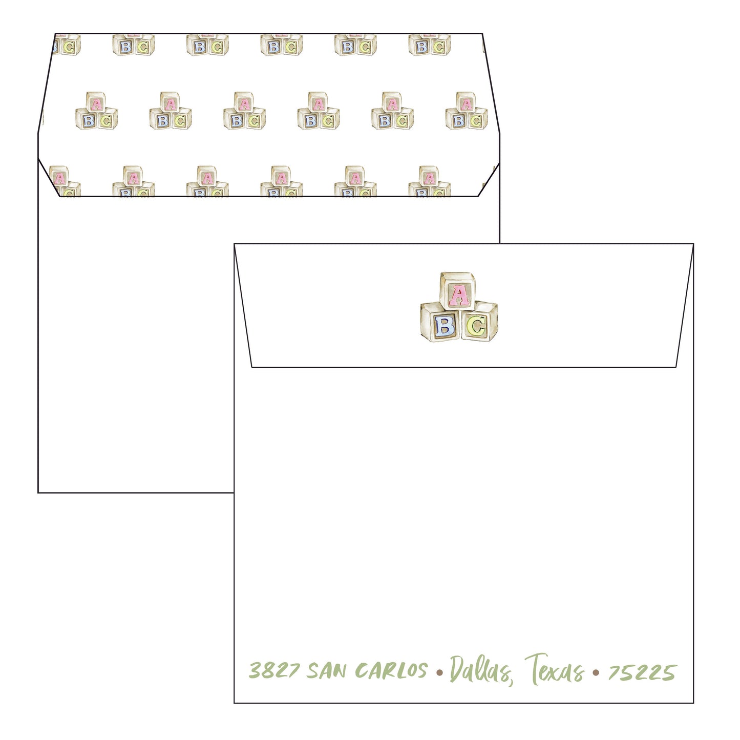 abc baby shower | invitation