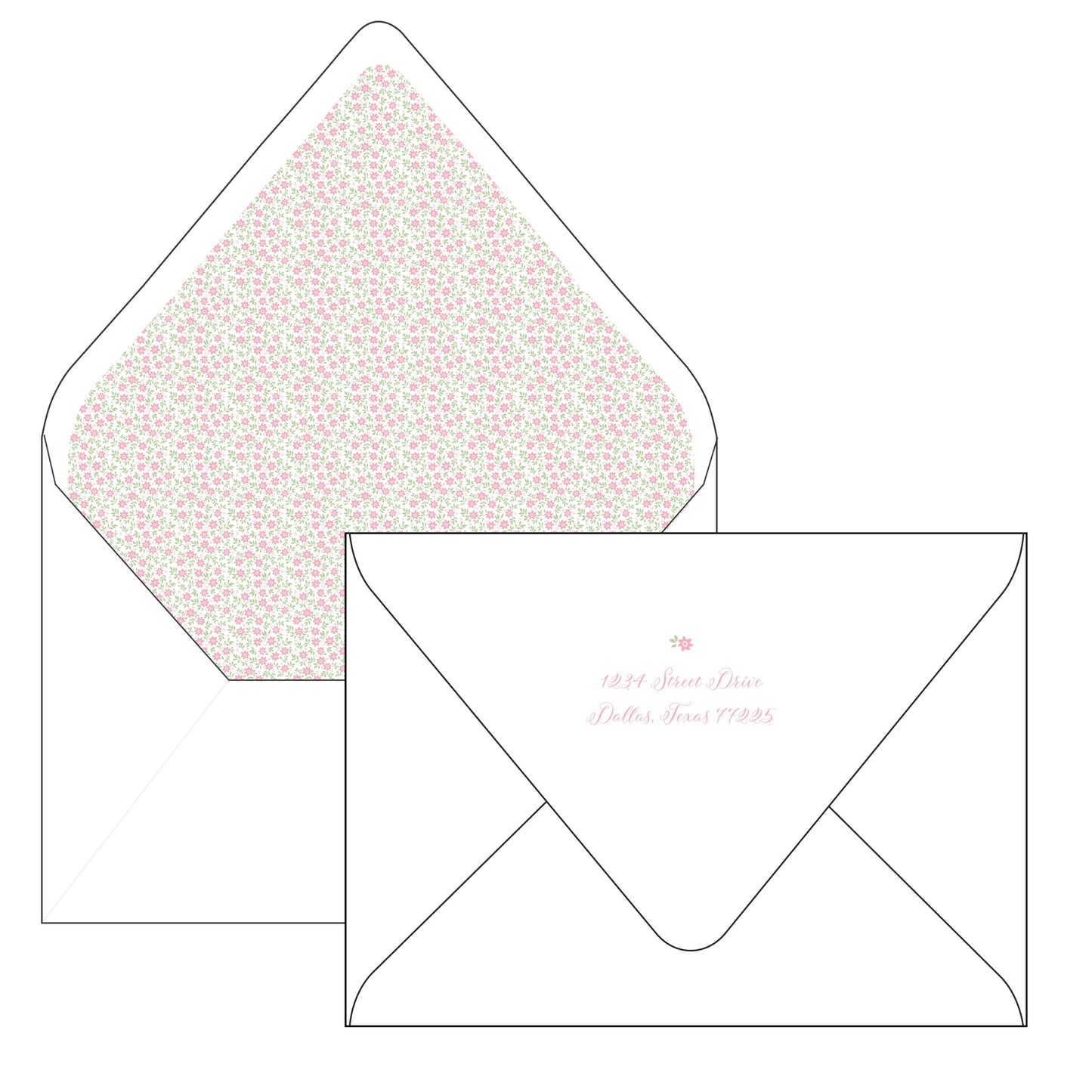 floral letters | invitation