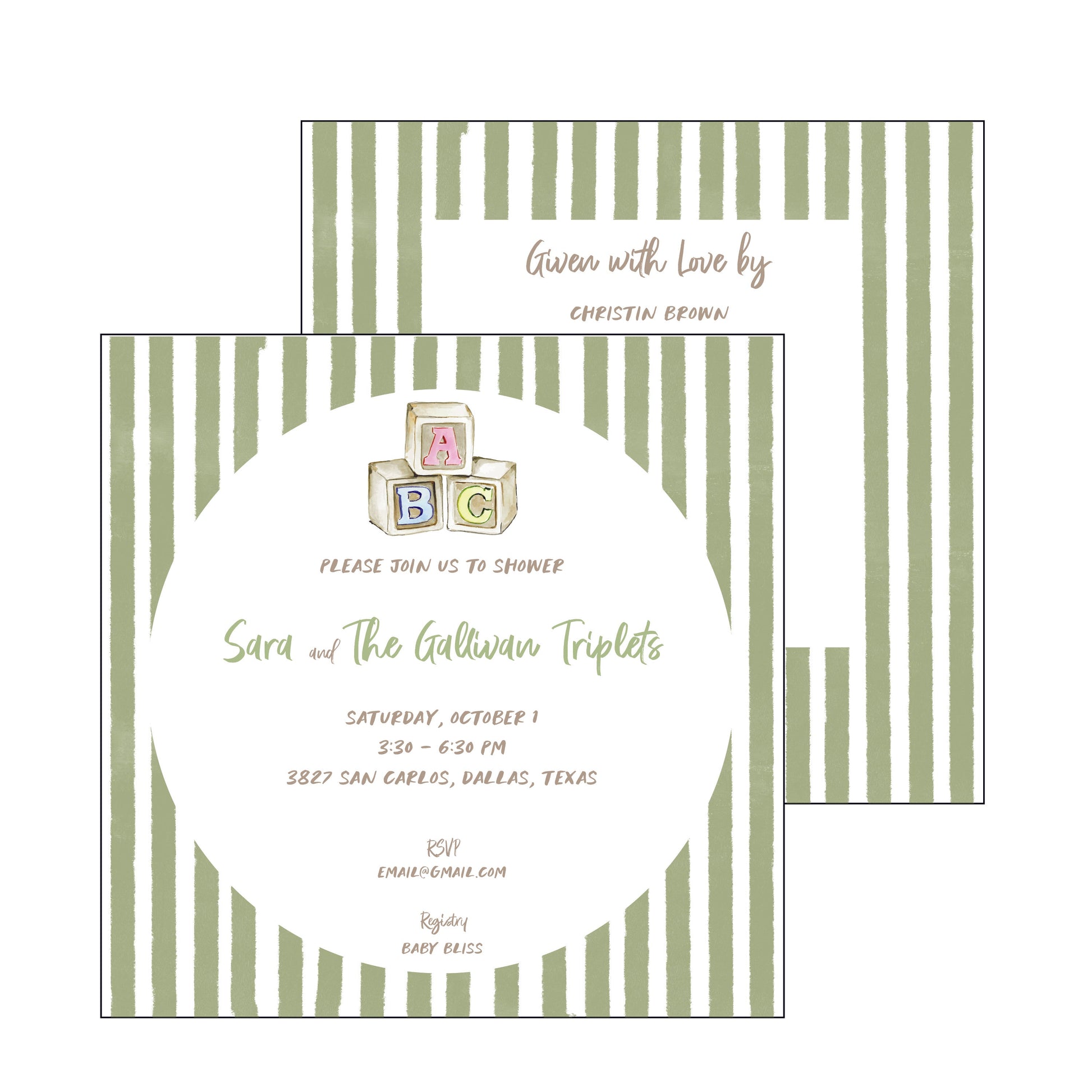 The Essential Market Personalized Party Invitation