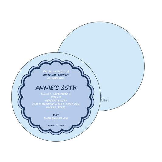 The Essential Market Personalized Party Invitation