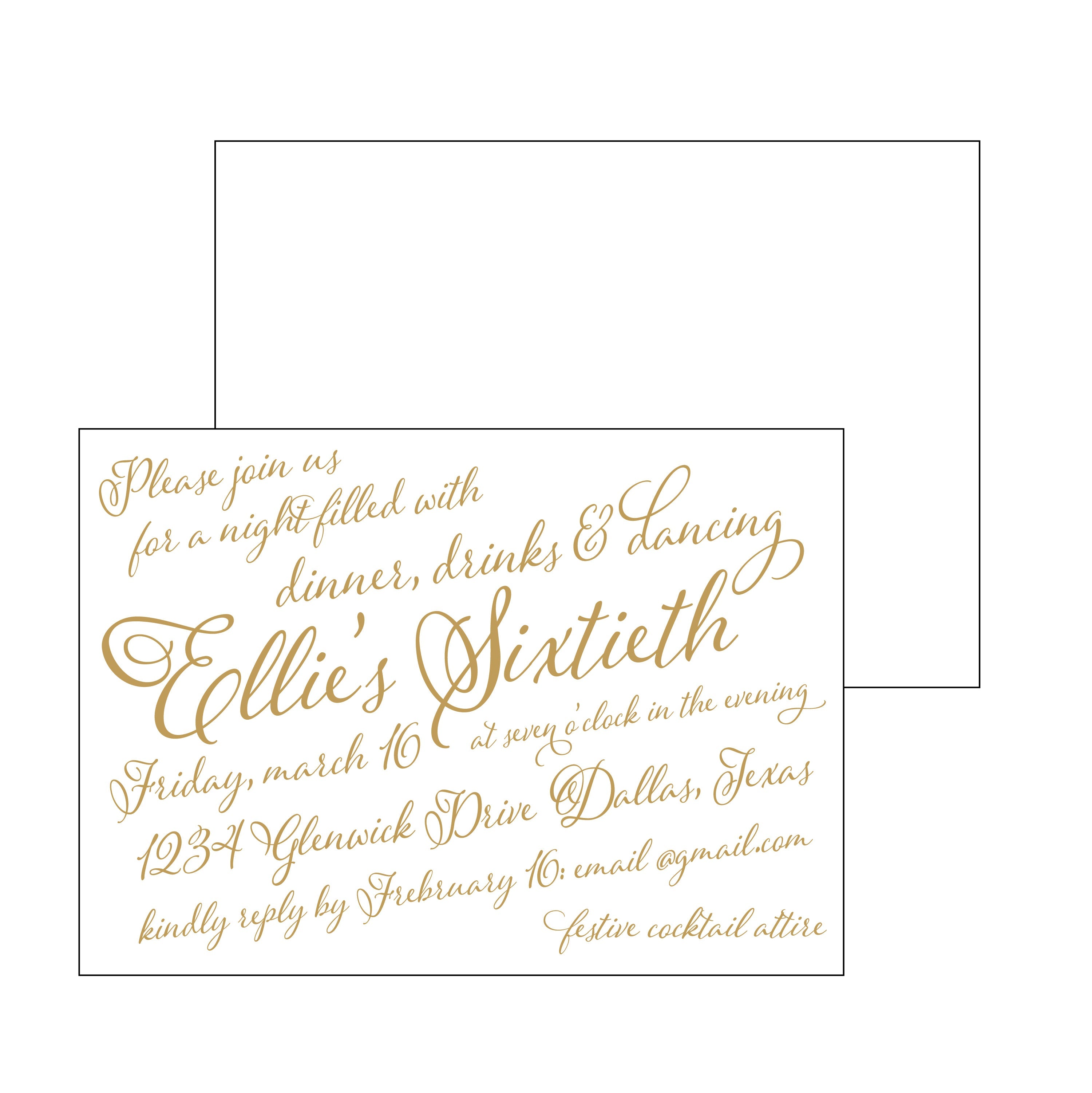 The Essential Market Personalized Party Invitation