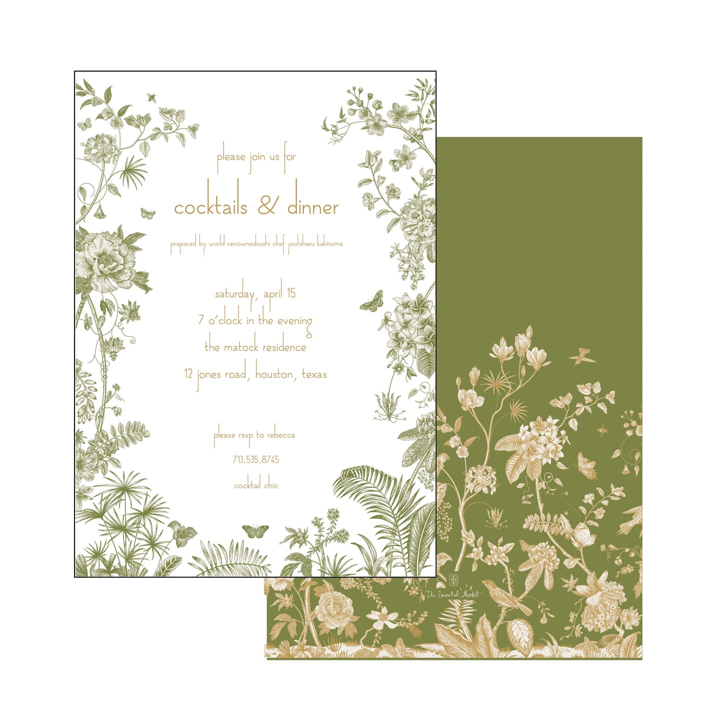 The Essential Market Personalized Party Invitation