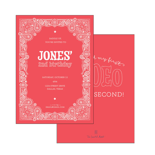 the essential market personalized party invitation