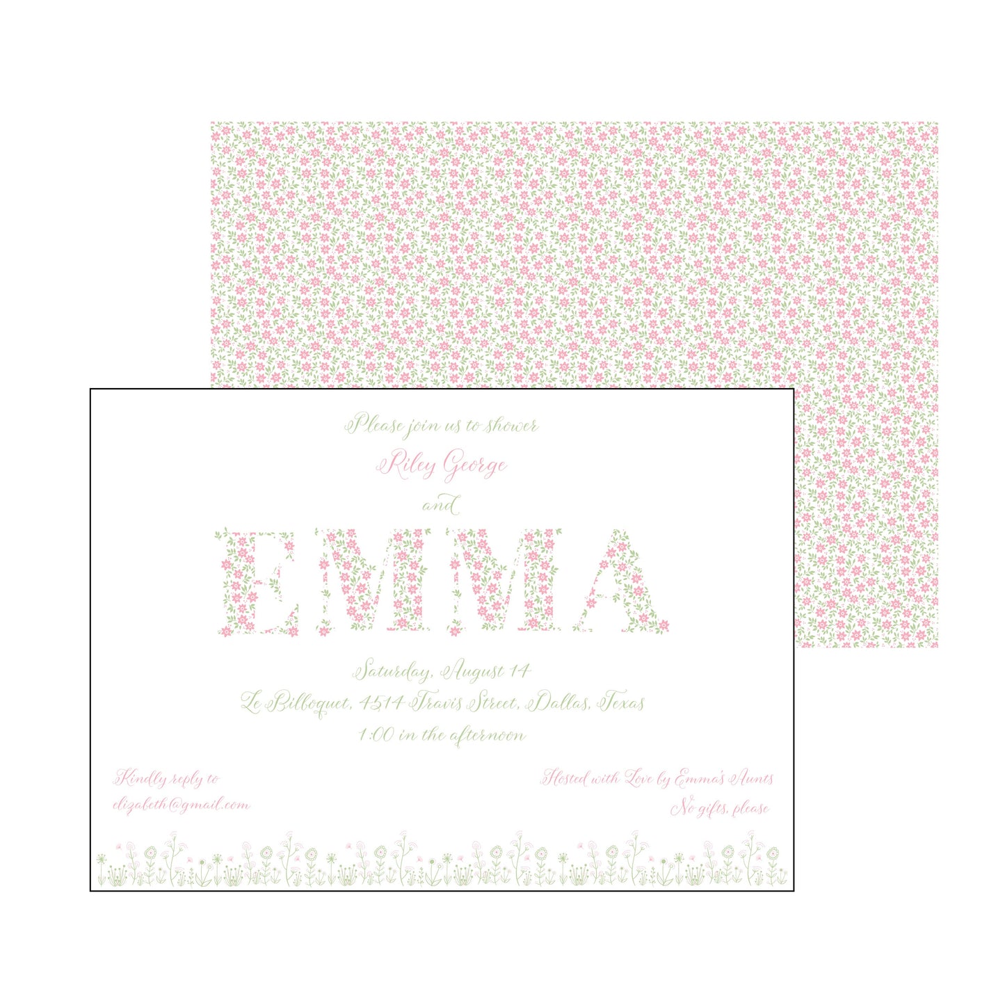 the essential market personalized party invitation
