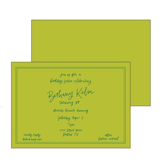 the essential market personalized party invitation