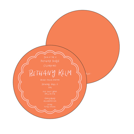 the essential market personalized party invitation