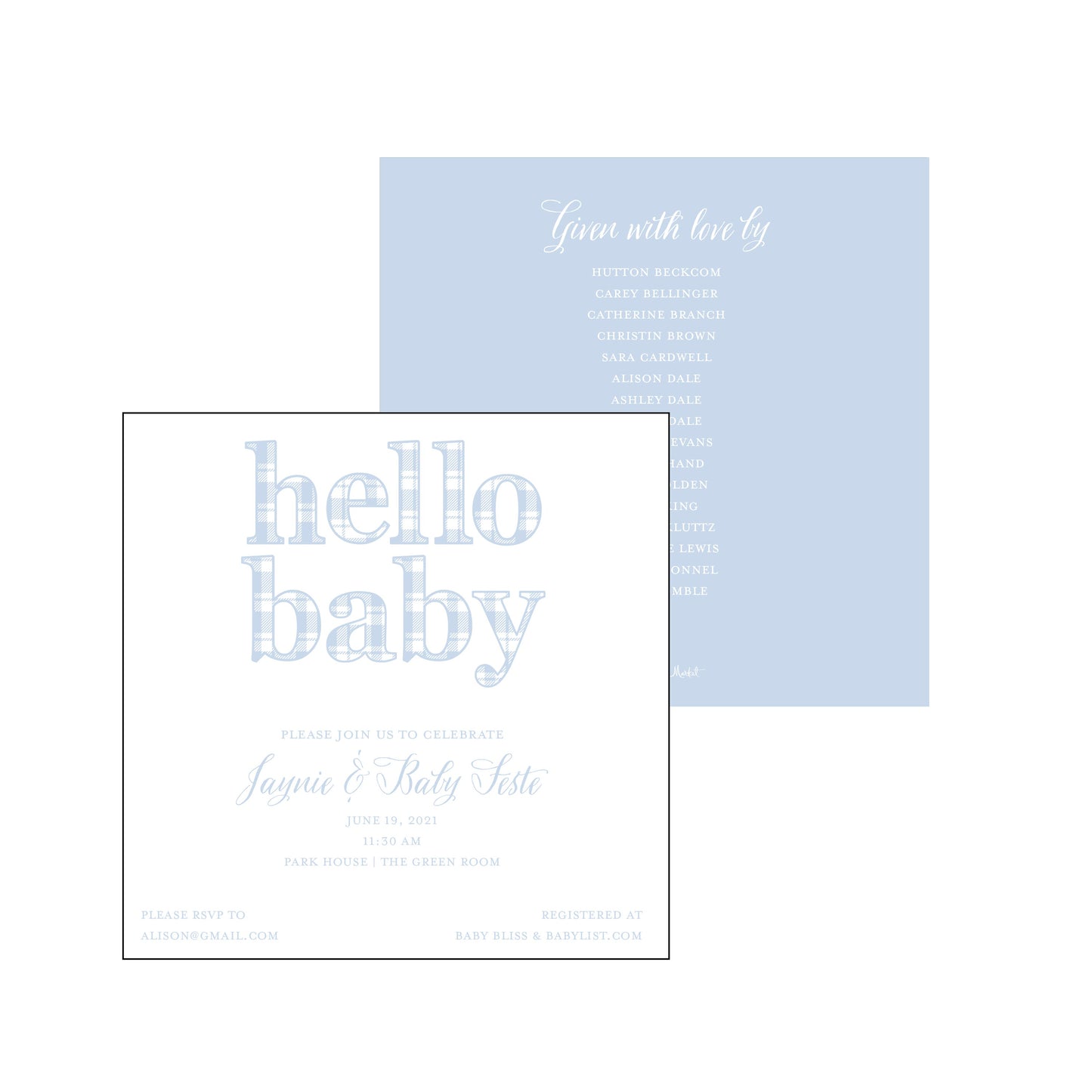 the essential market personalized party invitation