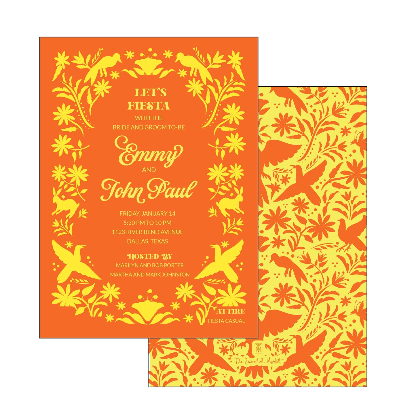 the essential market personalized party invitation