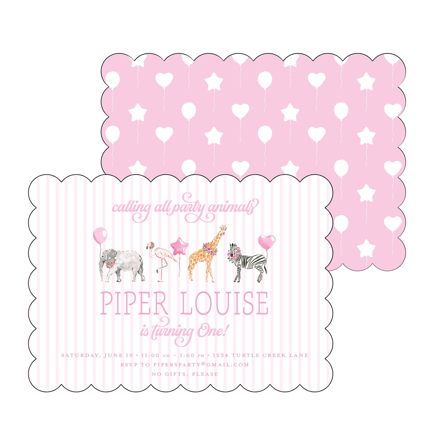 the essential market personalized party invitation