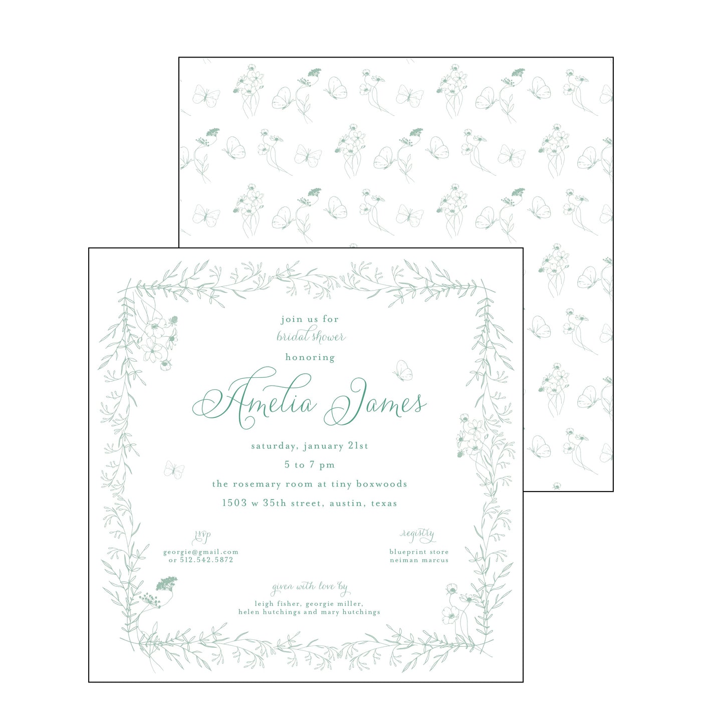 the essential market personalized party invitation