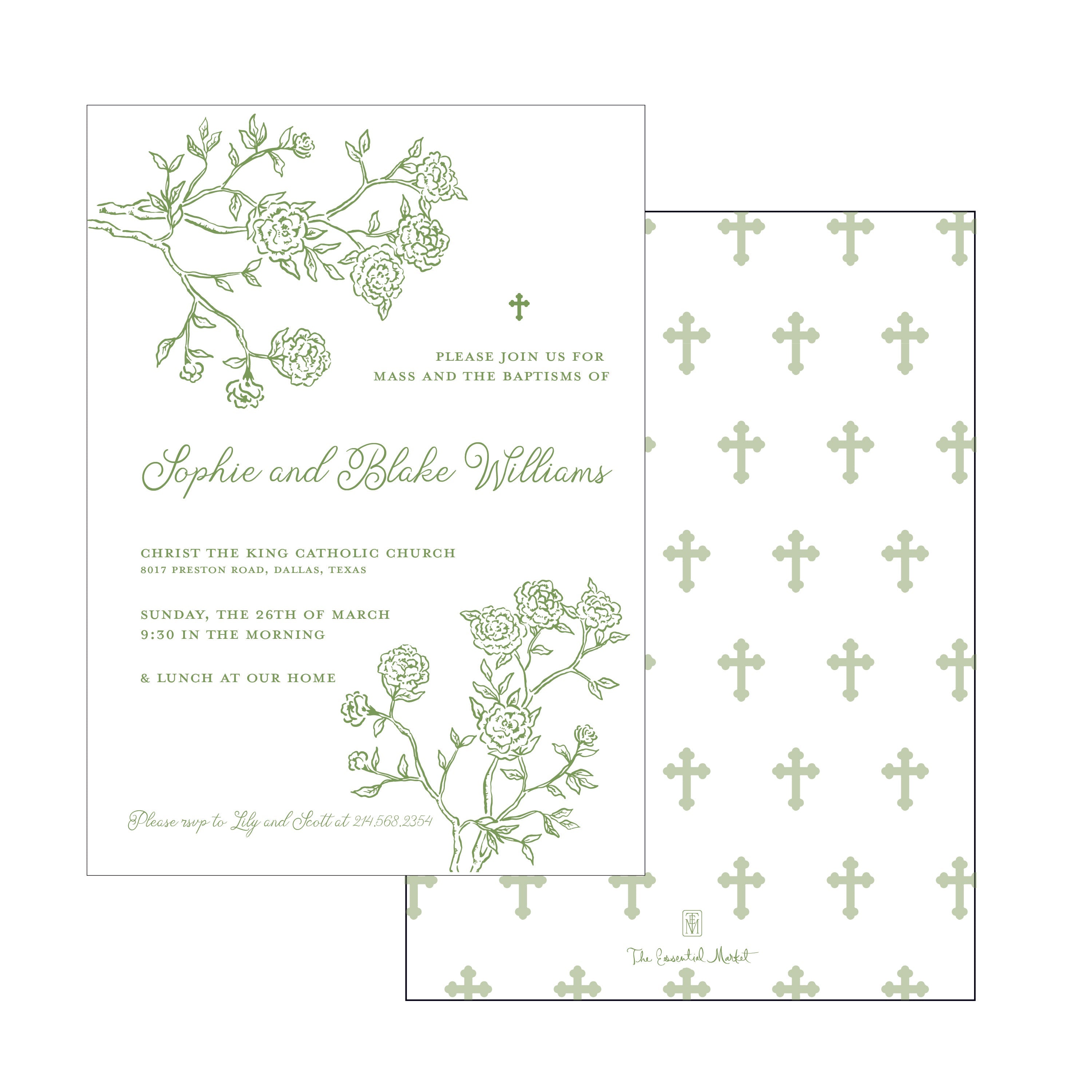 The Essential Market Personalized Party Invitation