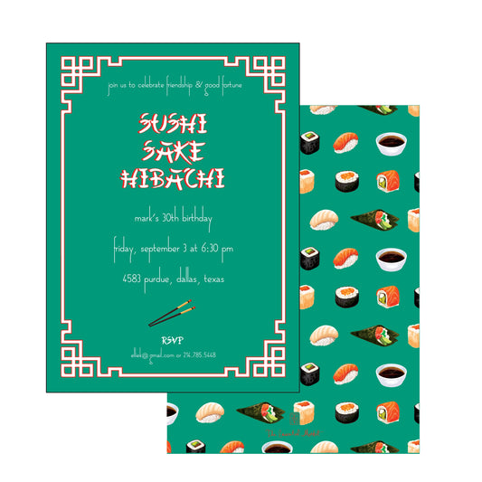 the essential market personalized party invitation