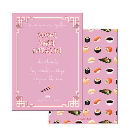 the essential market personalized party invitation