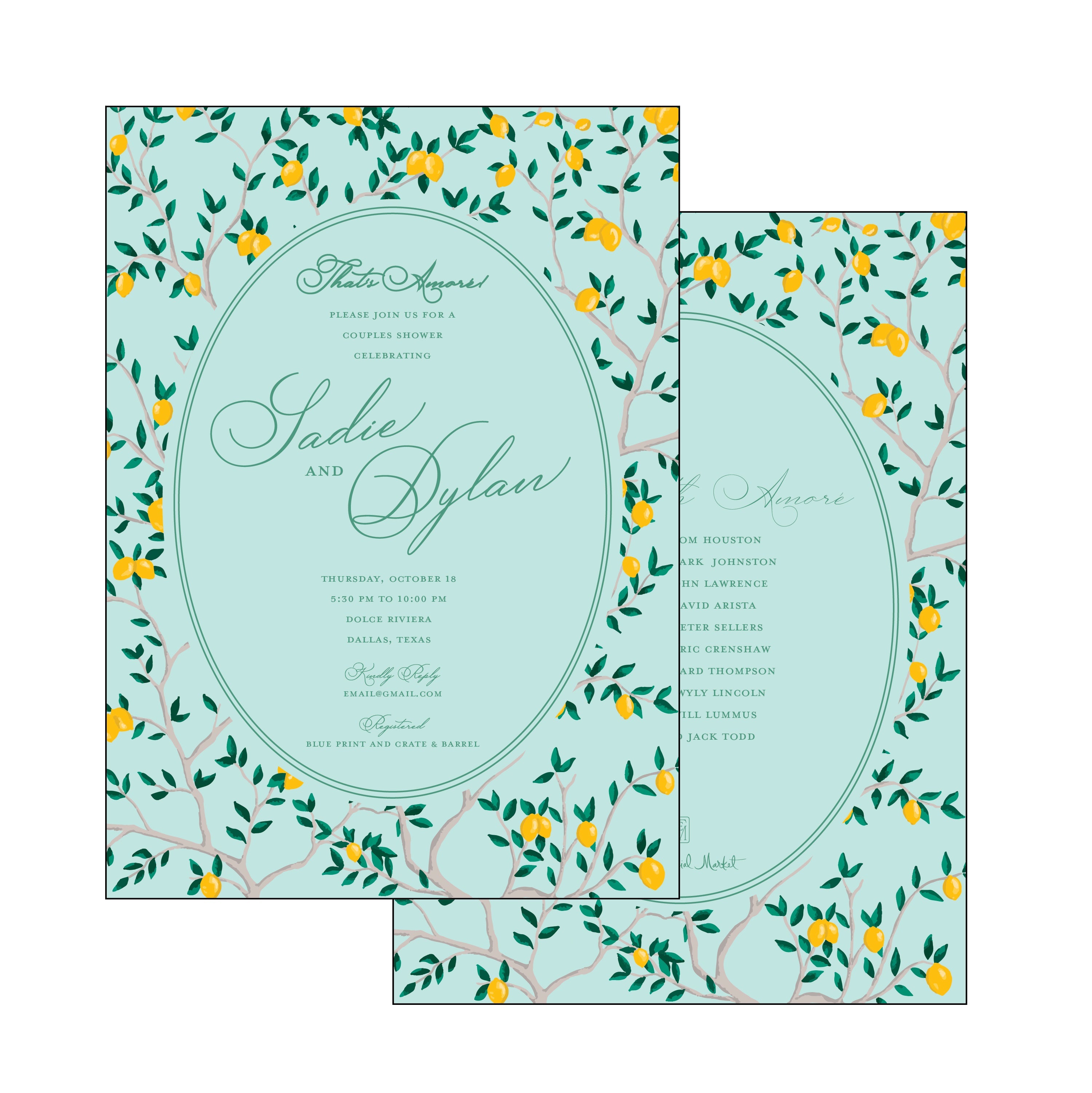 the essential market personalized party invitation