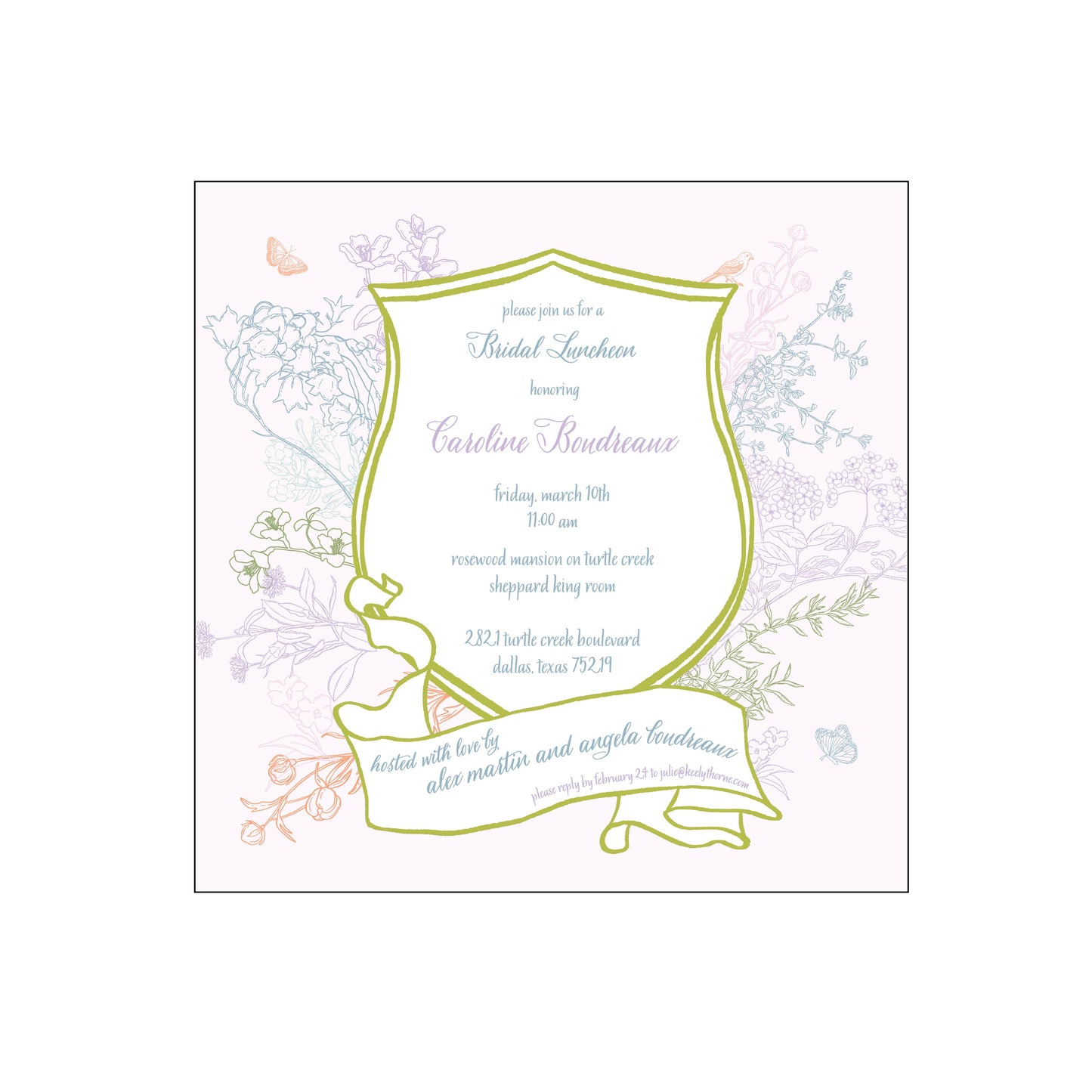 floral crest | invitation
