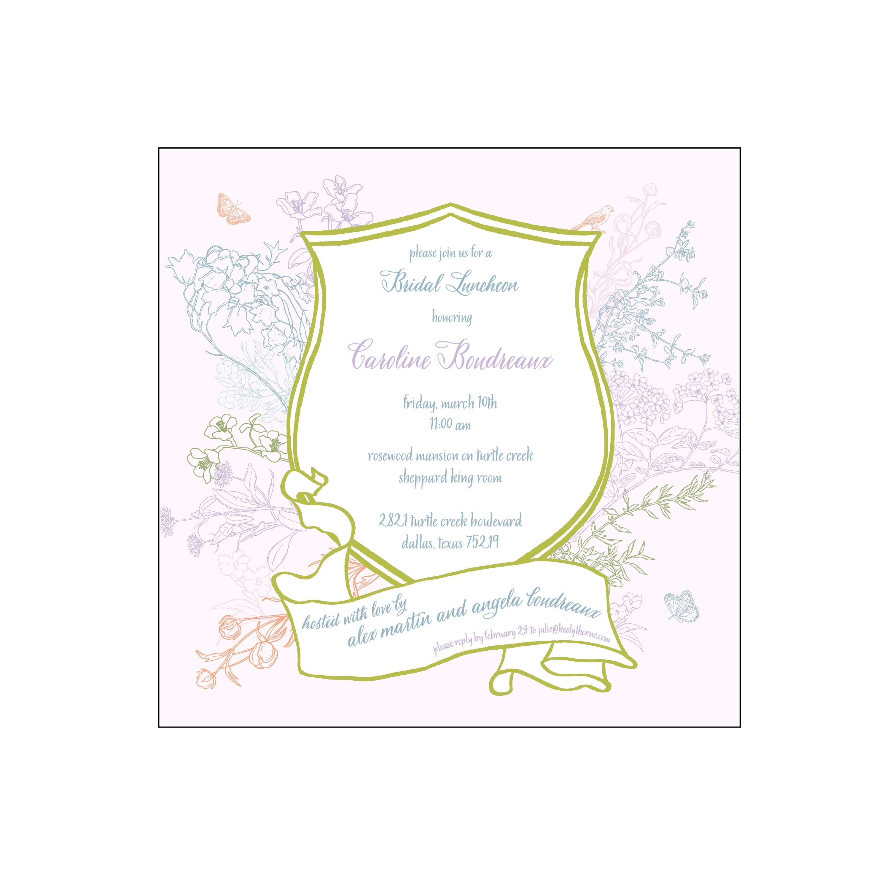 floral crest | invitation