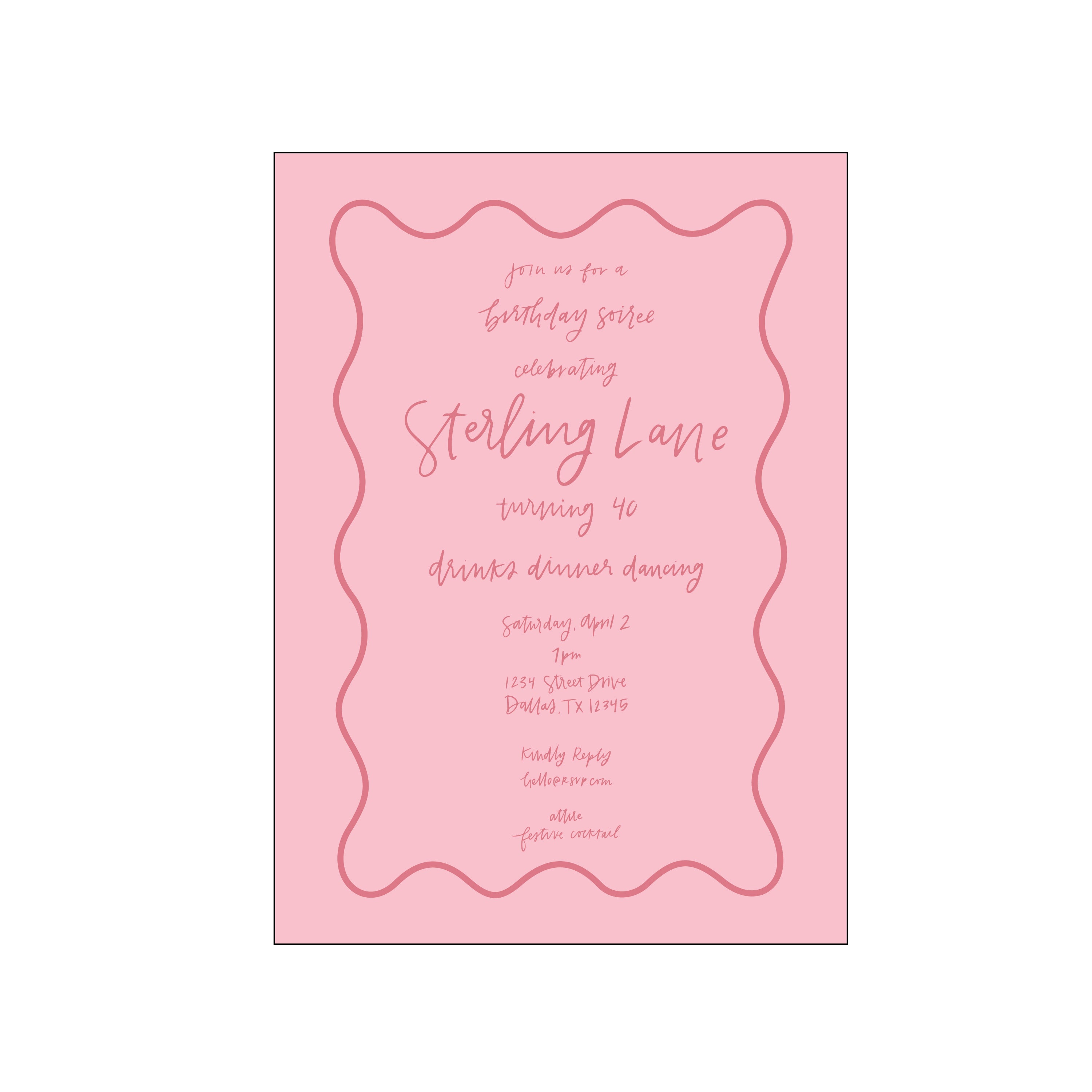 hand lettering 04 | invitation | specialty printing