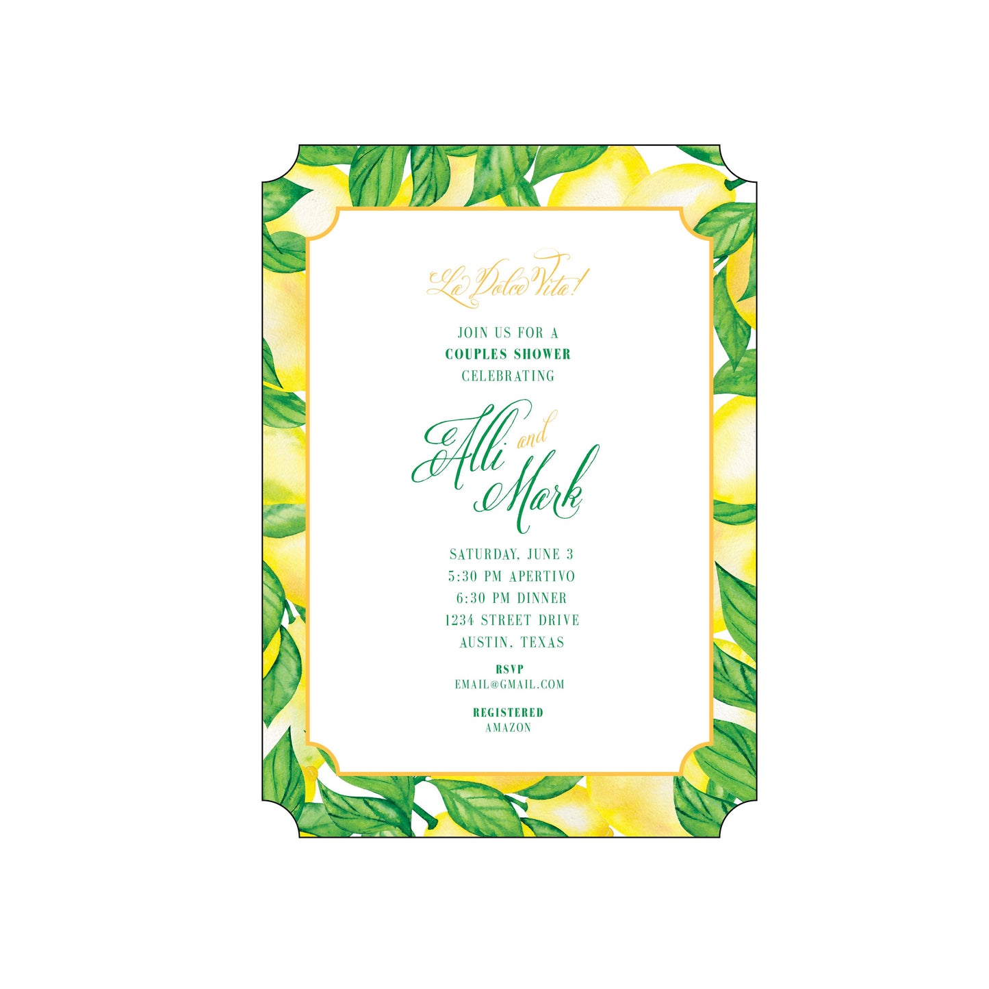 lemons | invitation