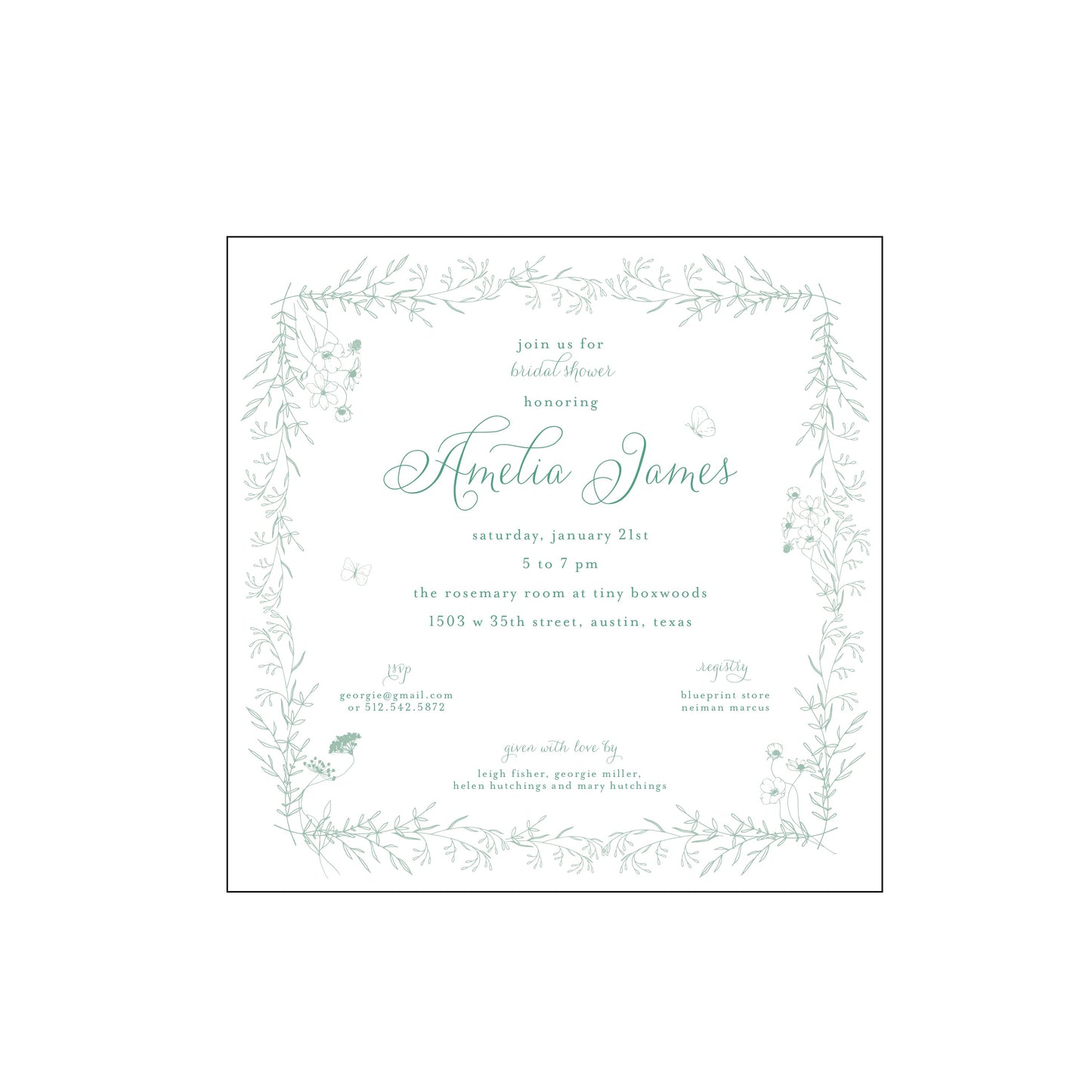 rosemary | invitation