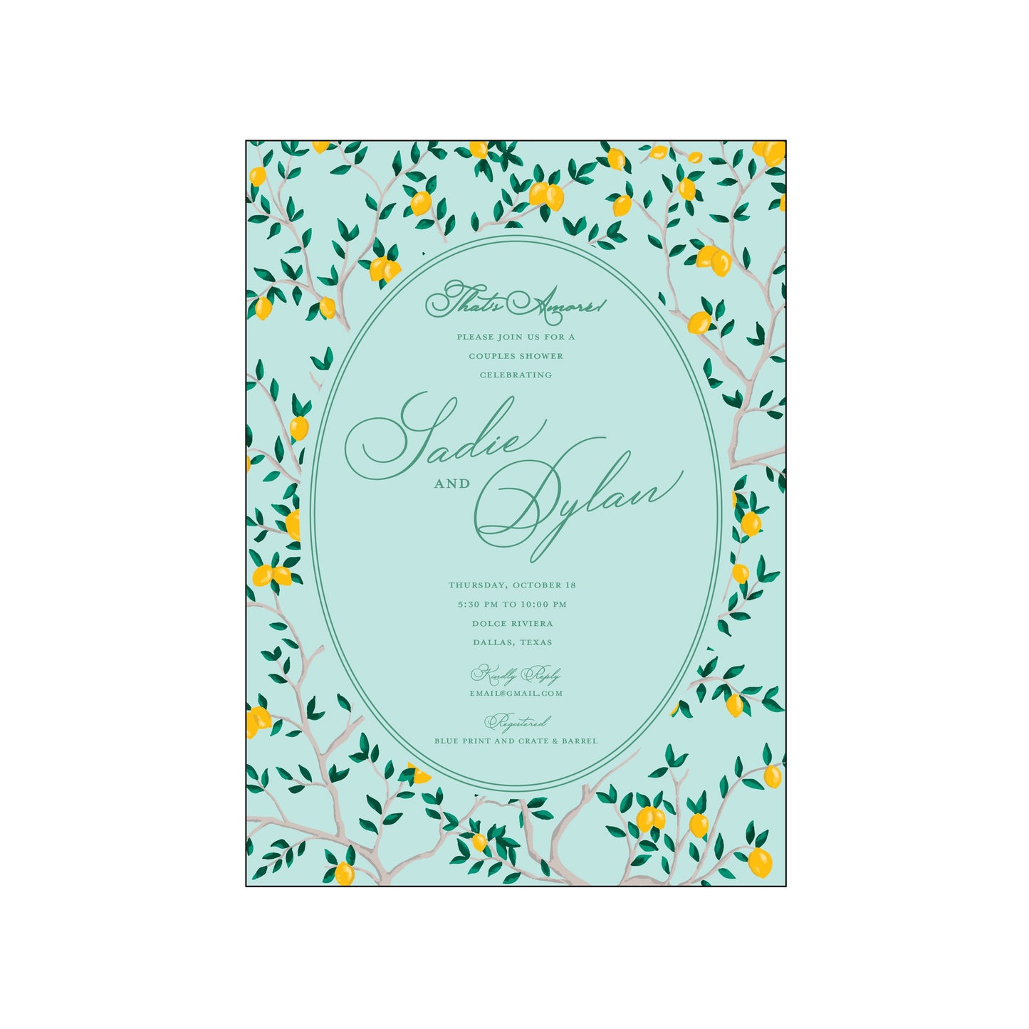 thats amore | invitation