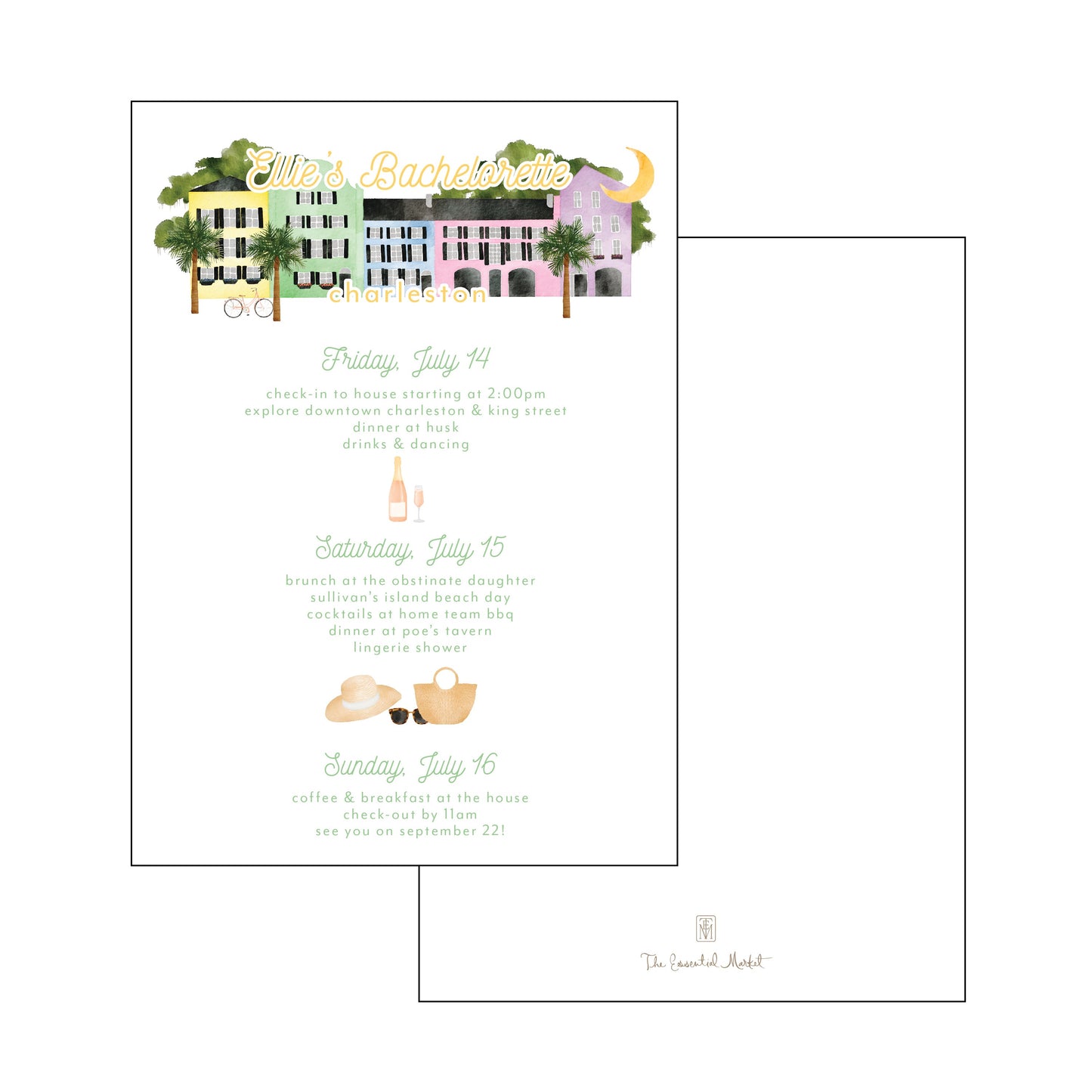 The Essential Market Personalized Party Invitation