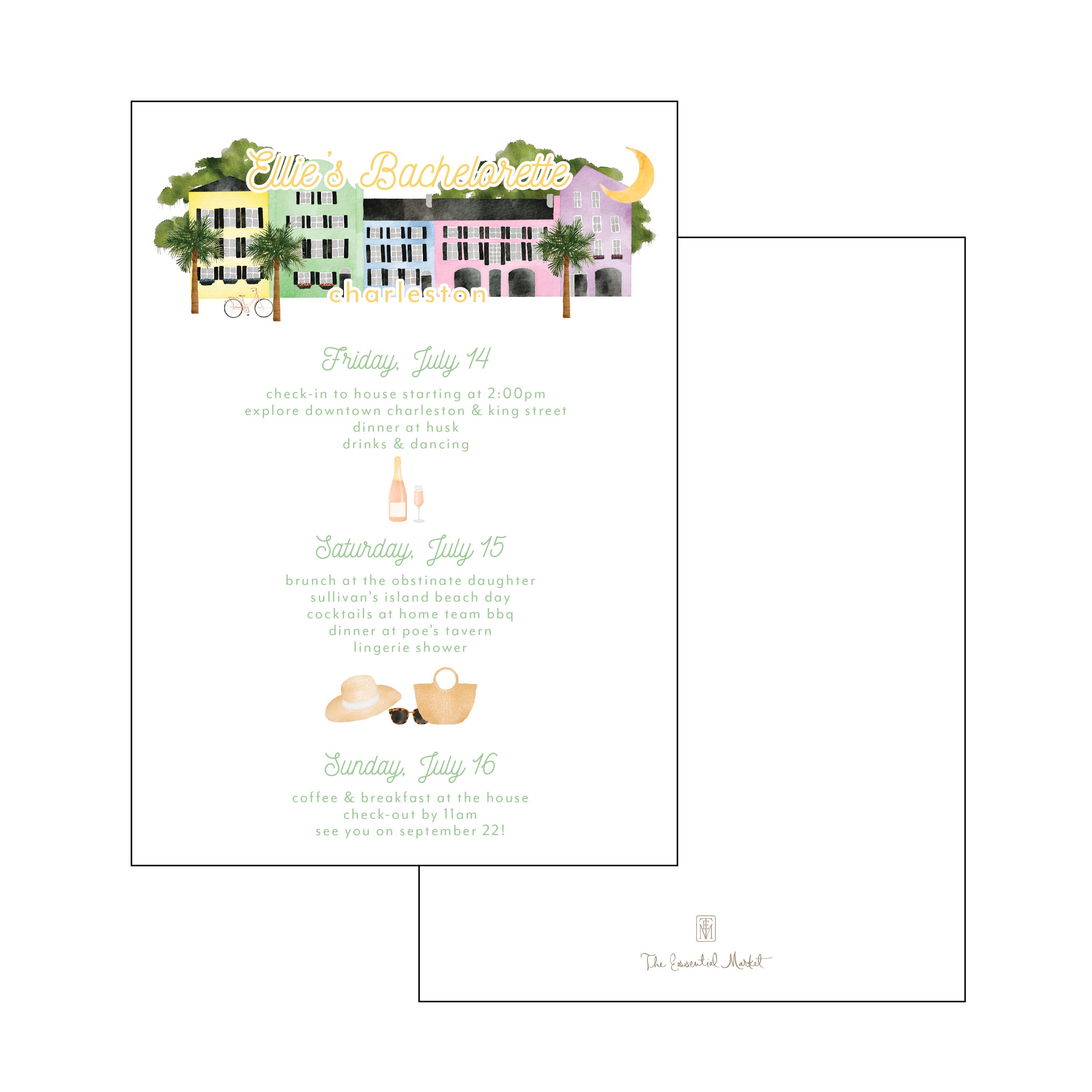 The Essential Market Personalized Party Invitation