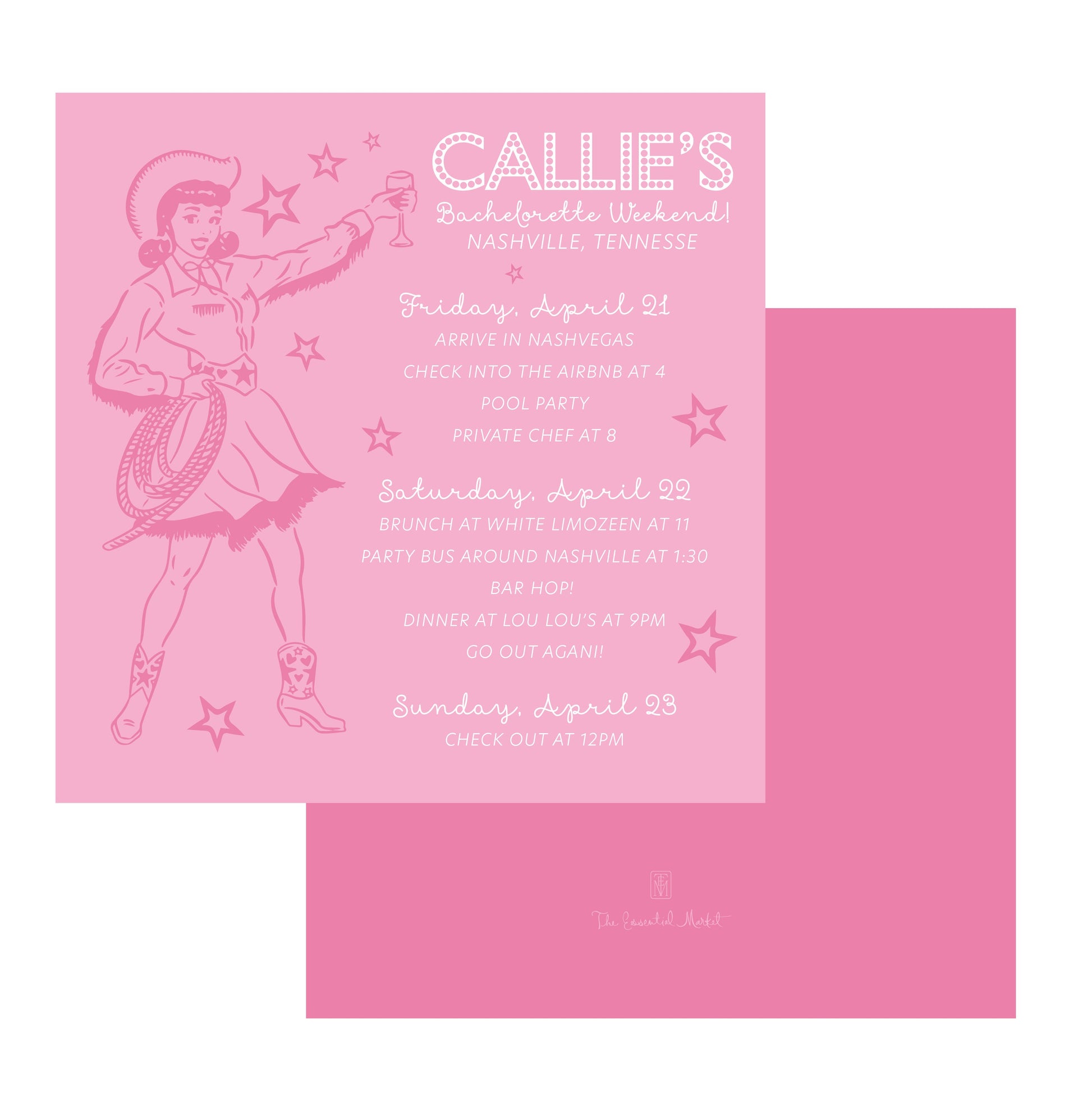 The Essential Market Personalized Party Invitation