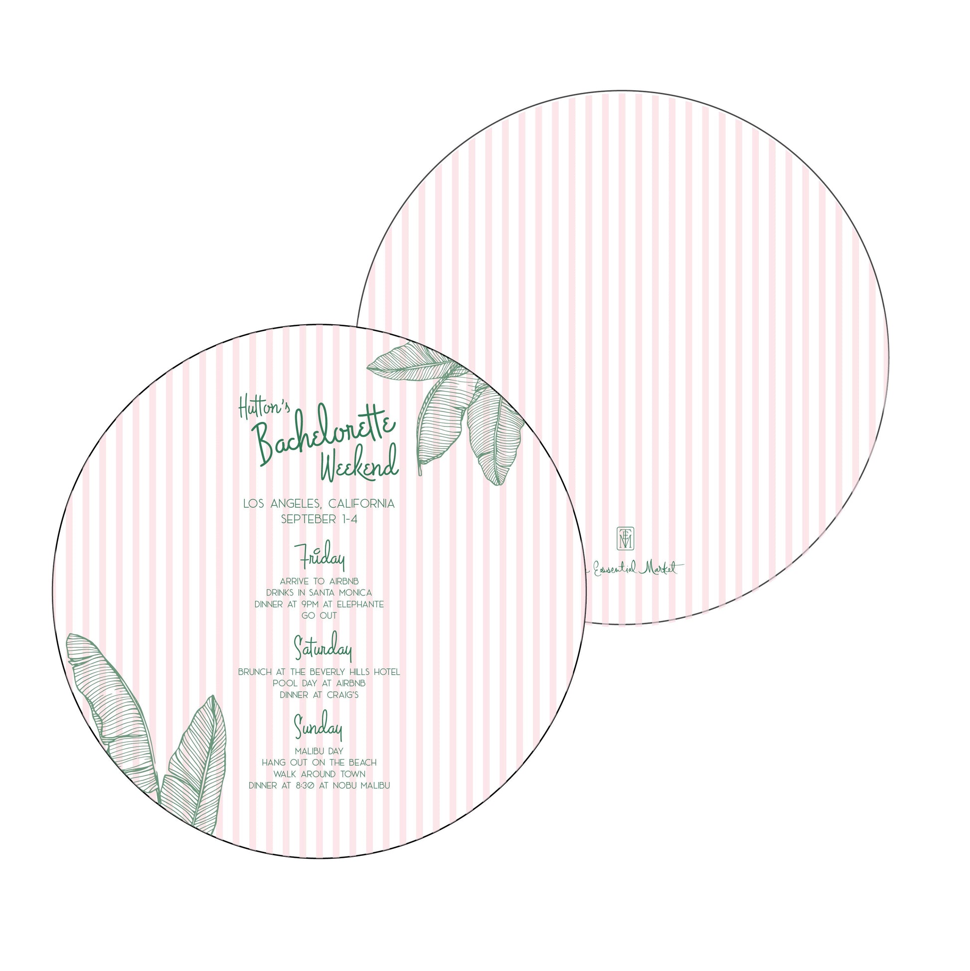 the essential market personalized party invitation