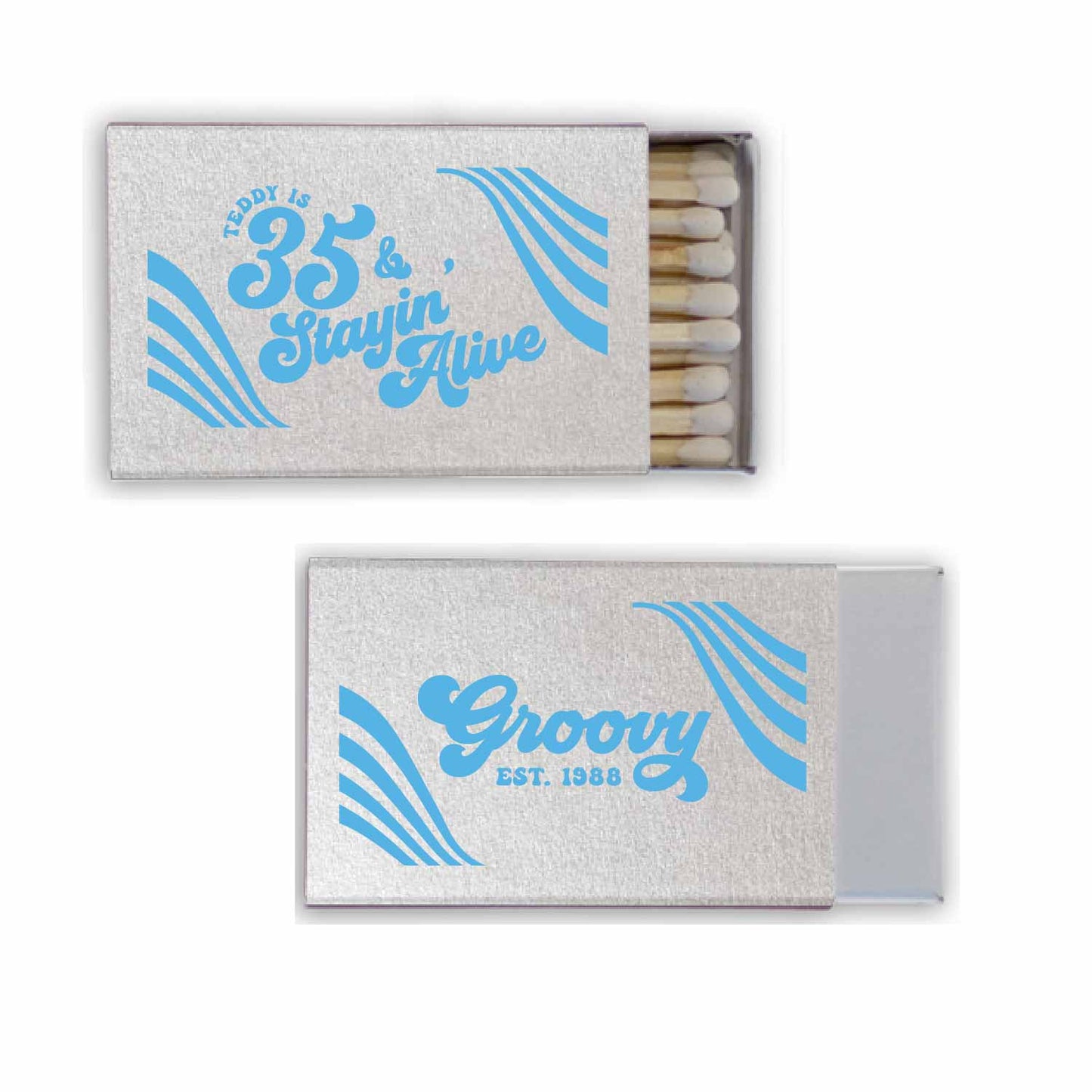 disco Personalized Match Boxes
