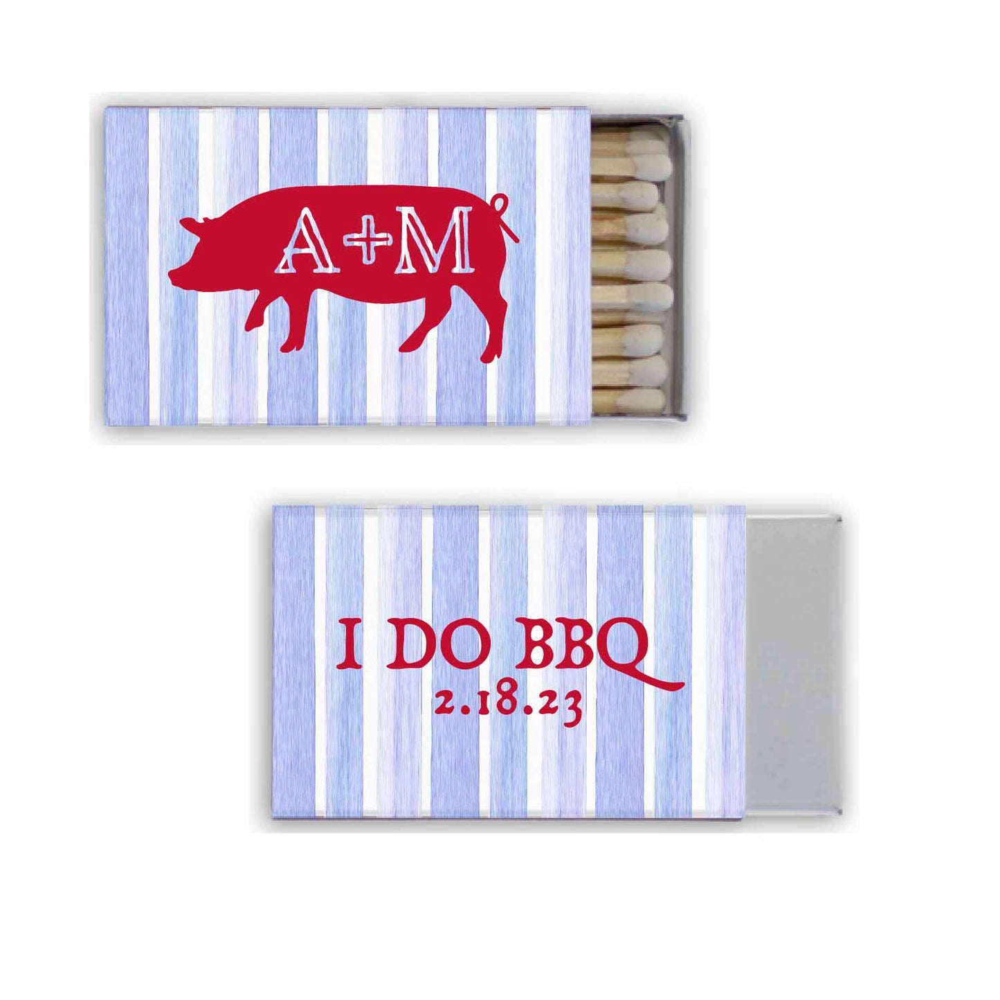 i do bbq personalized match boxes