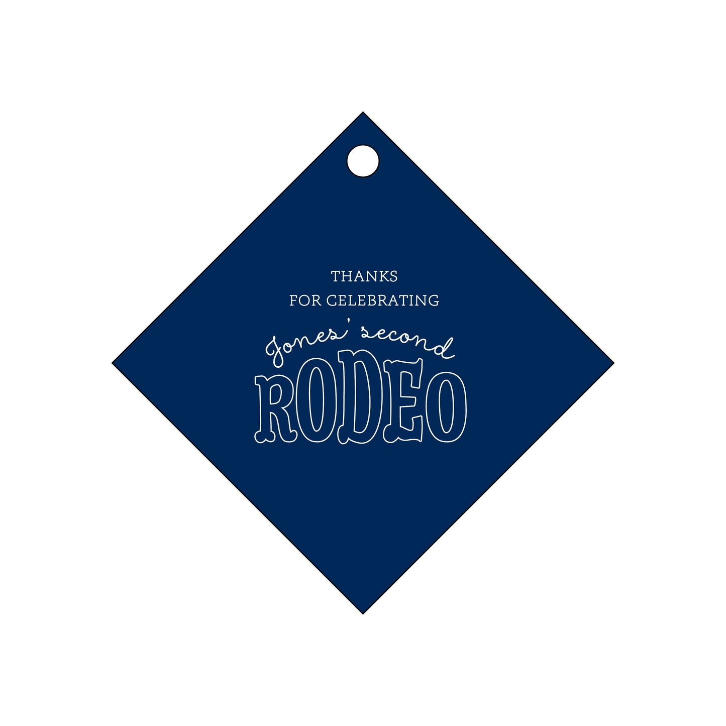 first rodeo Personalized Gift Tags