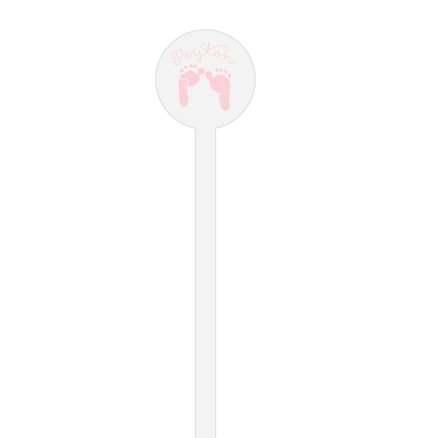 Baby feet Baby Shower Personalized Stir Sticks