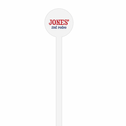 first rodeo personalized stir sticks