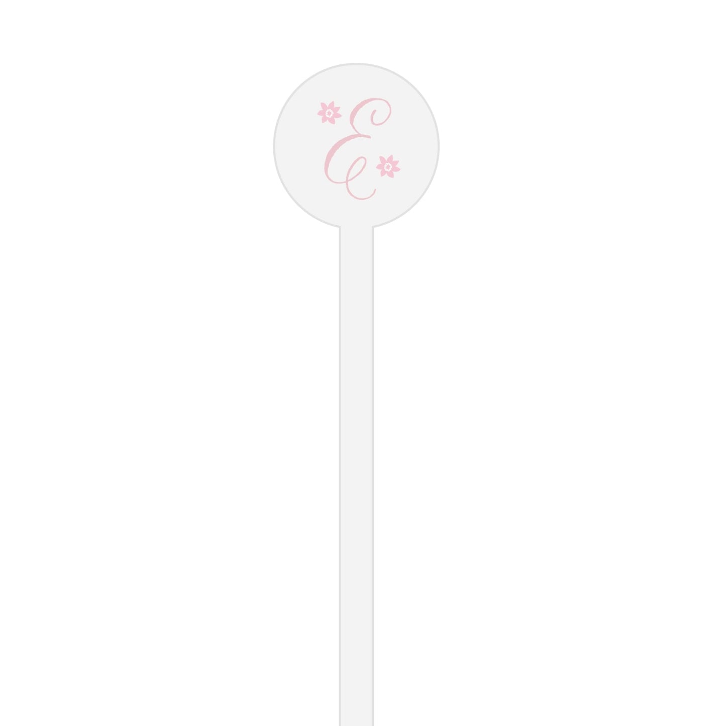 floral personalized stir sticks