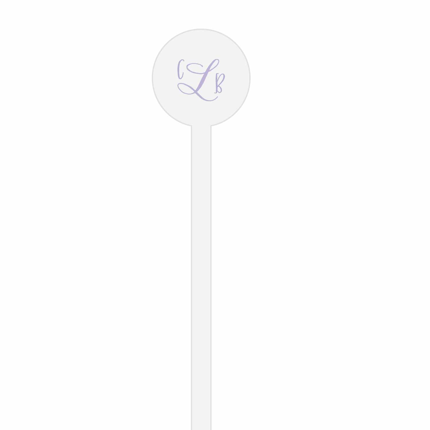 floral crest personalized stir sticks