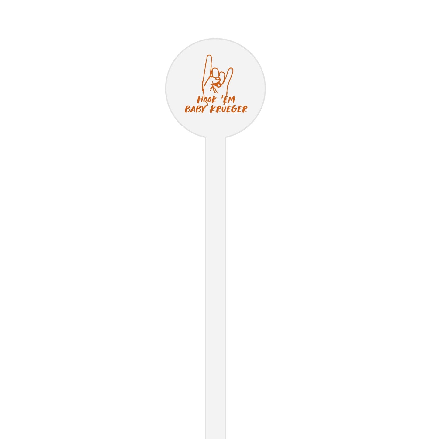 hook em baby personalized stir sticks