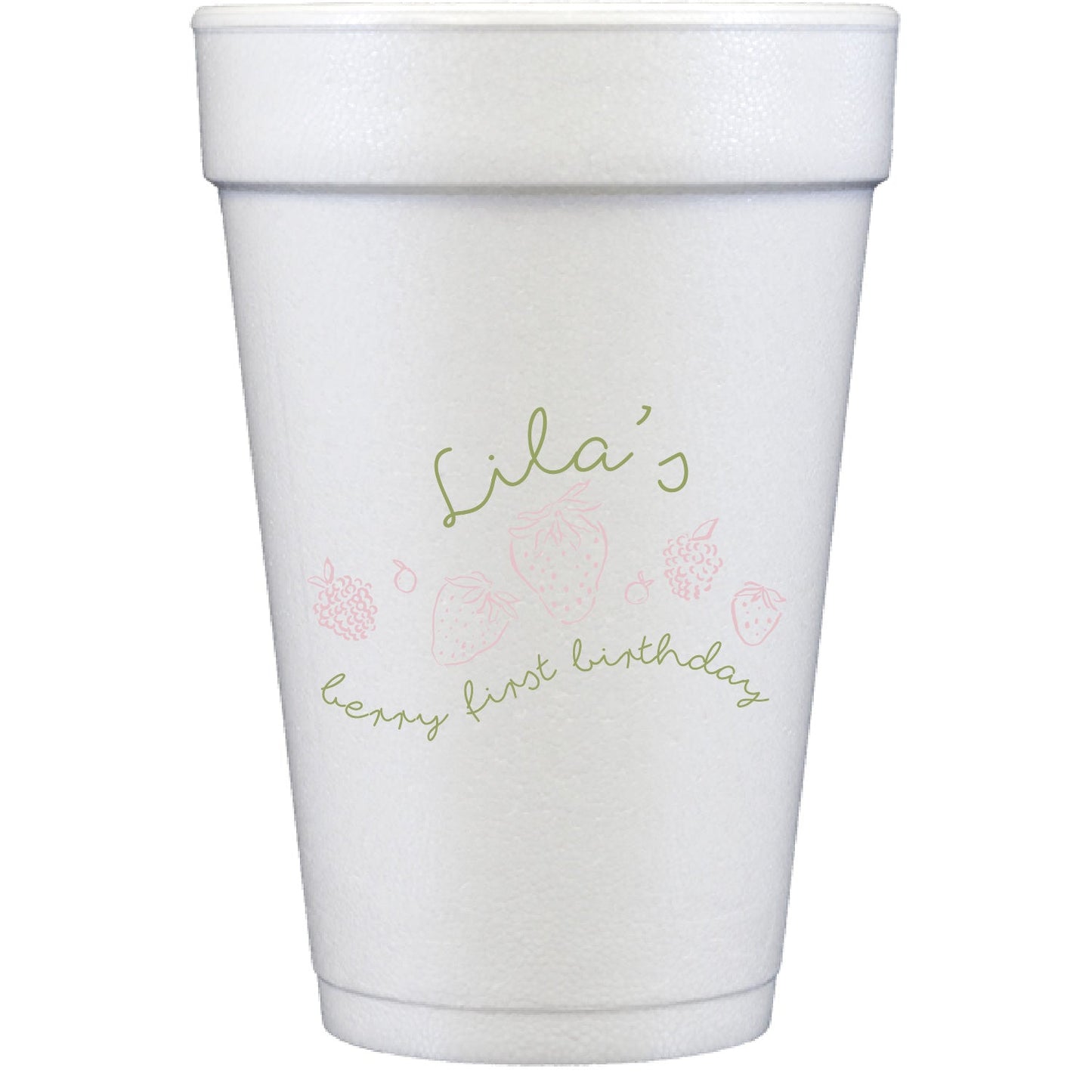 berry | styrofoam cups