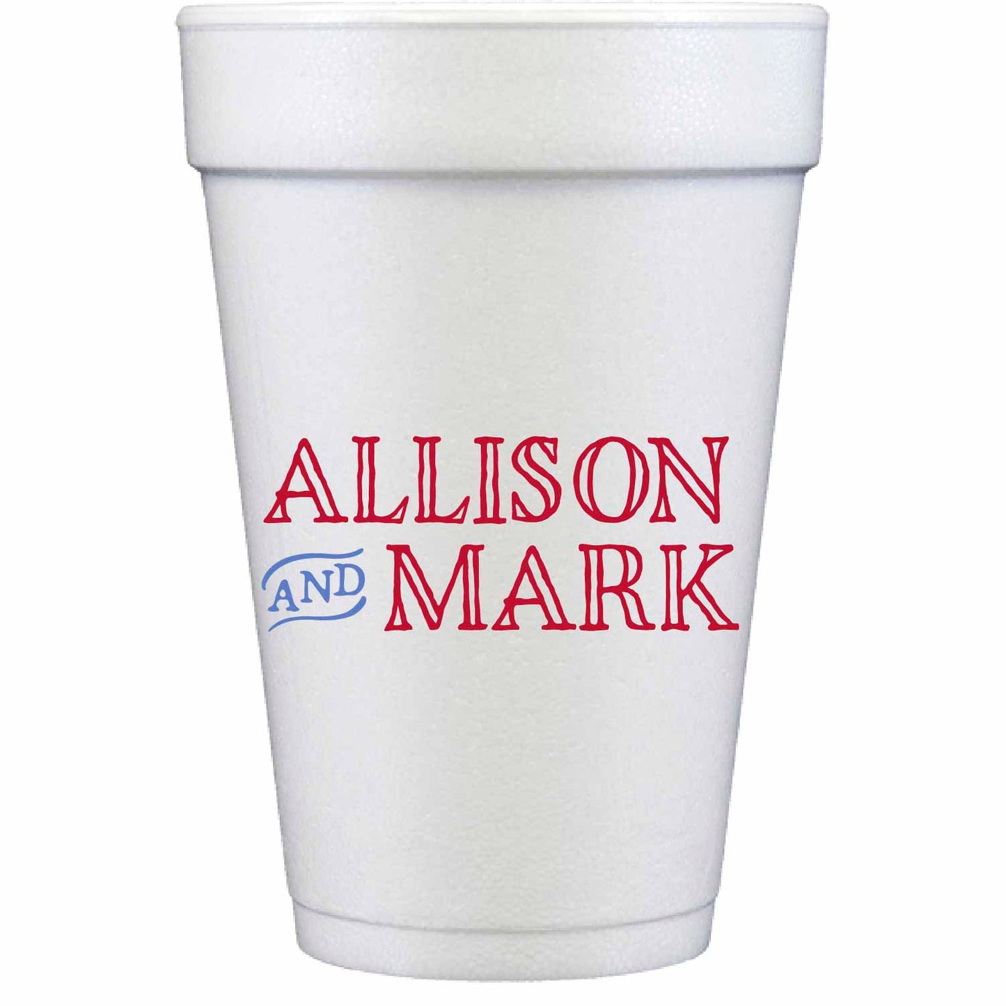 i do bbq personalized styrofoam cup